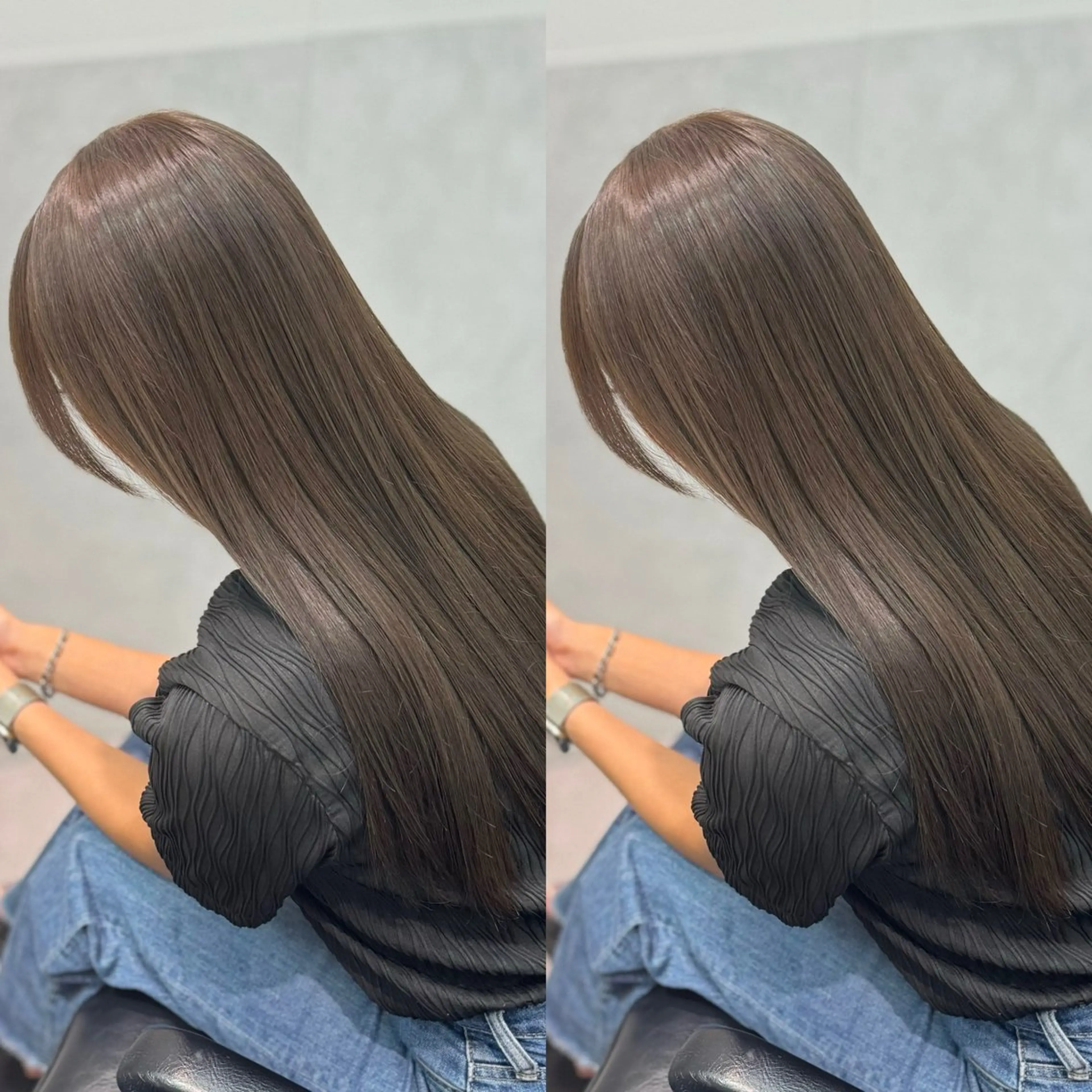 ロング カット ヘアカラー トリートメント 🌟透明感カラー 🌟松岡勇輝のヘアスタイル