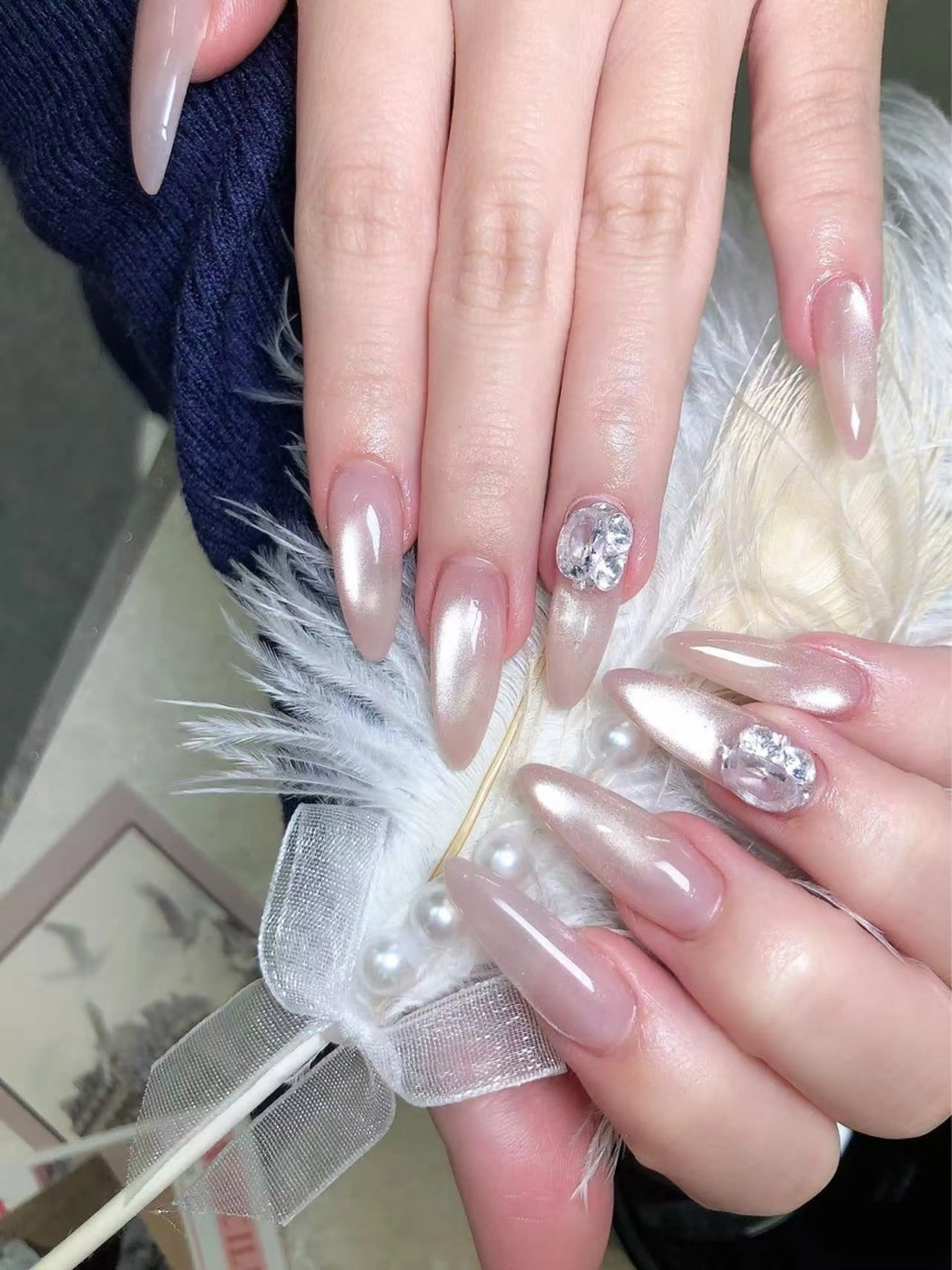 ネイル ハンドネイル グロー ネイルのネイルデザイン