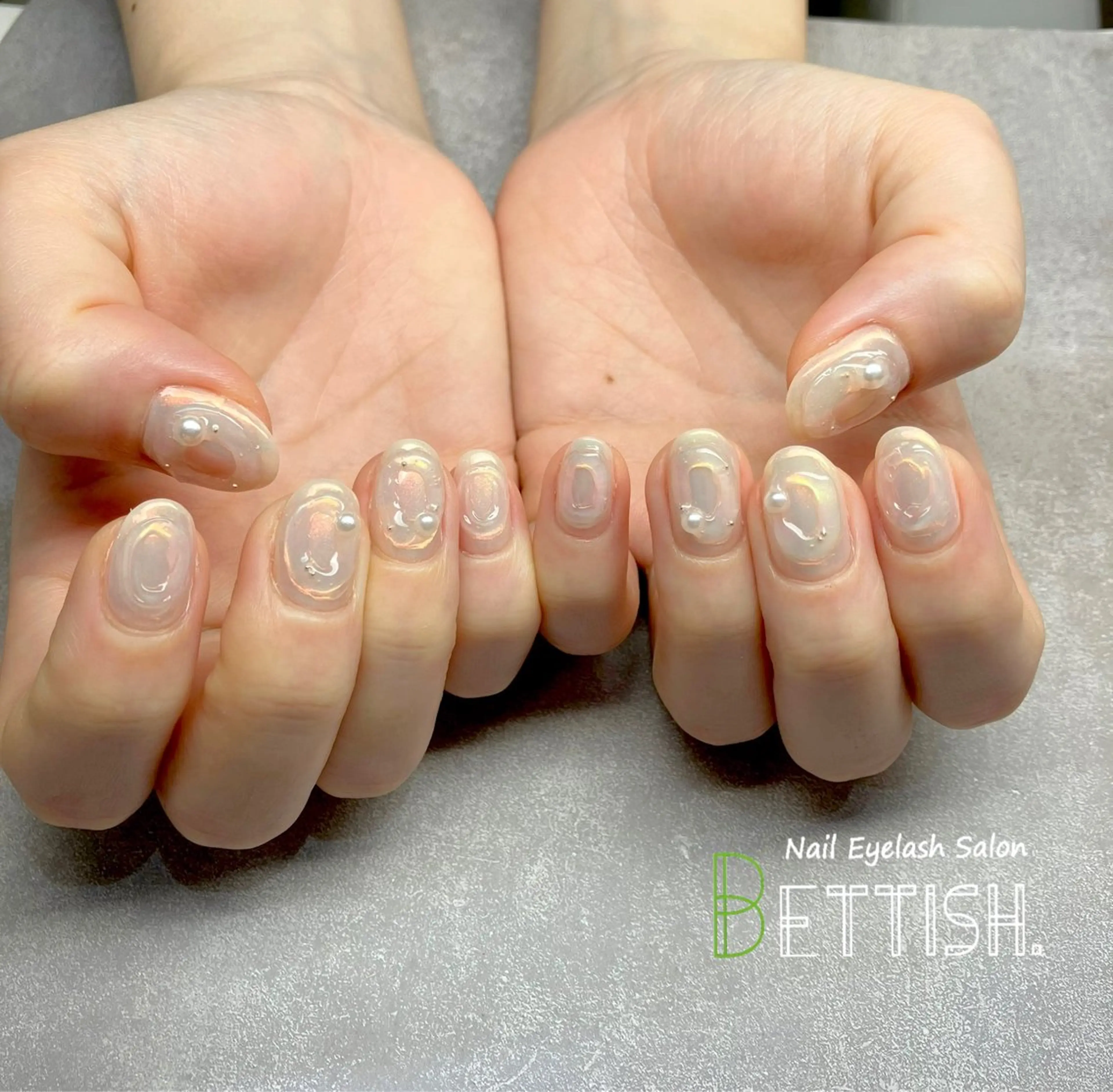 ネイル 氷ネイル・うるうるネイル ぷっくりネイル ハンドネイル BETTISH. KUMIKO☺︎︎のネイルデザイン