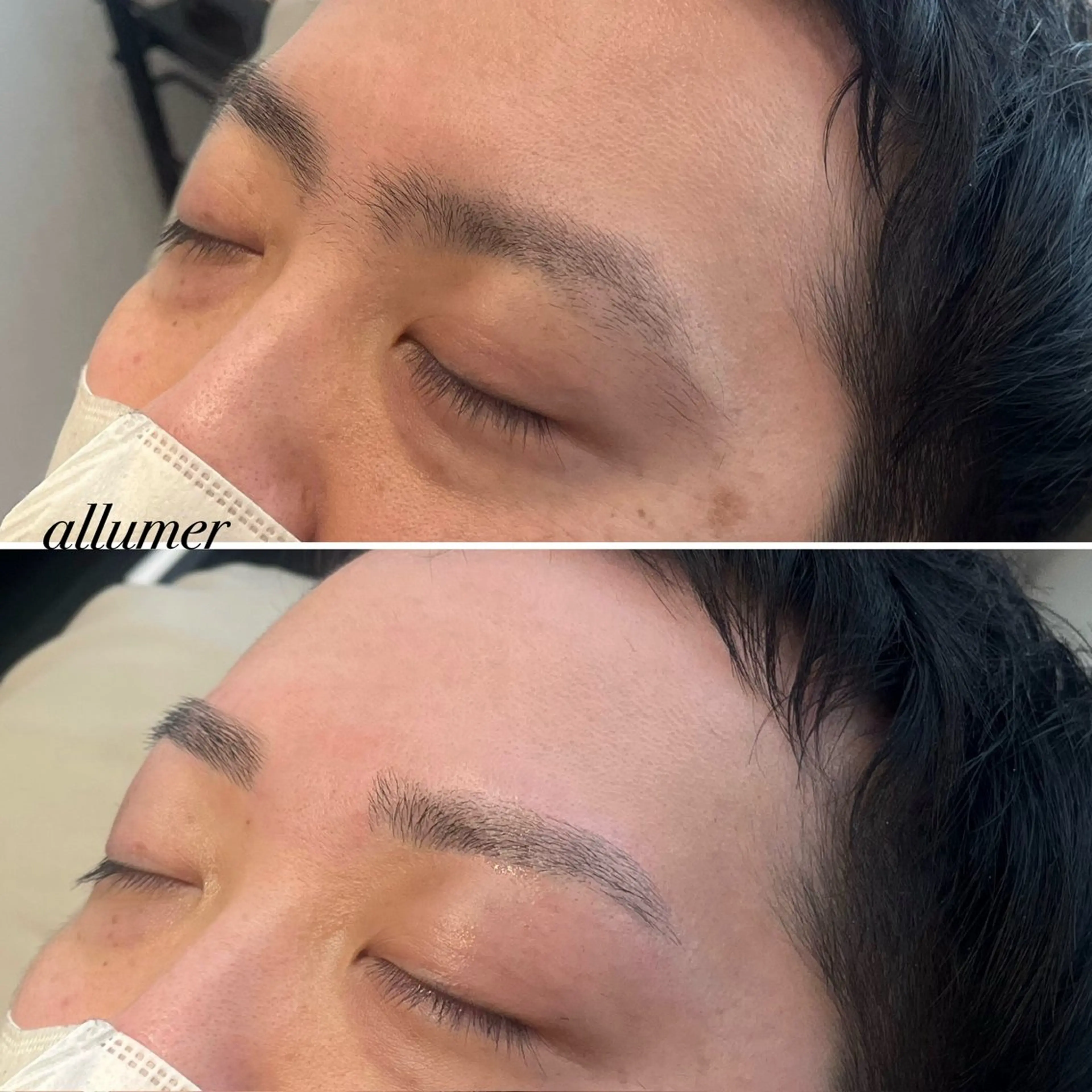 メンズ アイブロウ ワックス脱毛 眉カット メンズ眉毛サロン allumerりさの眉毛・アイブロウイメージ