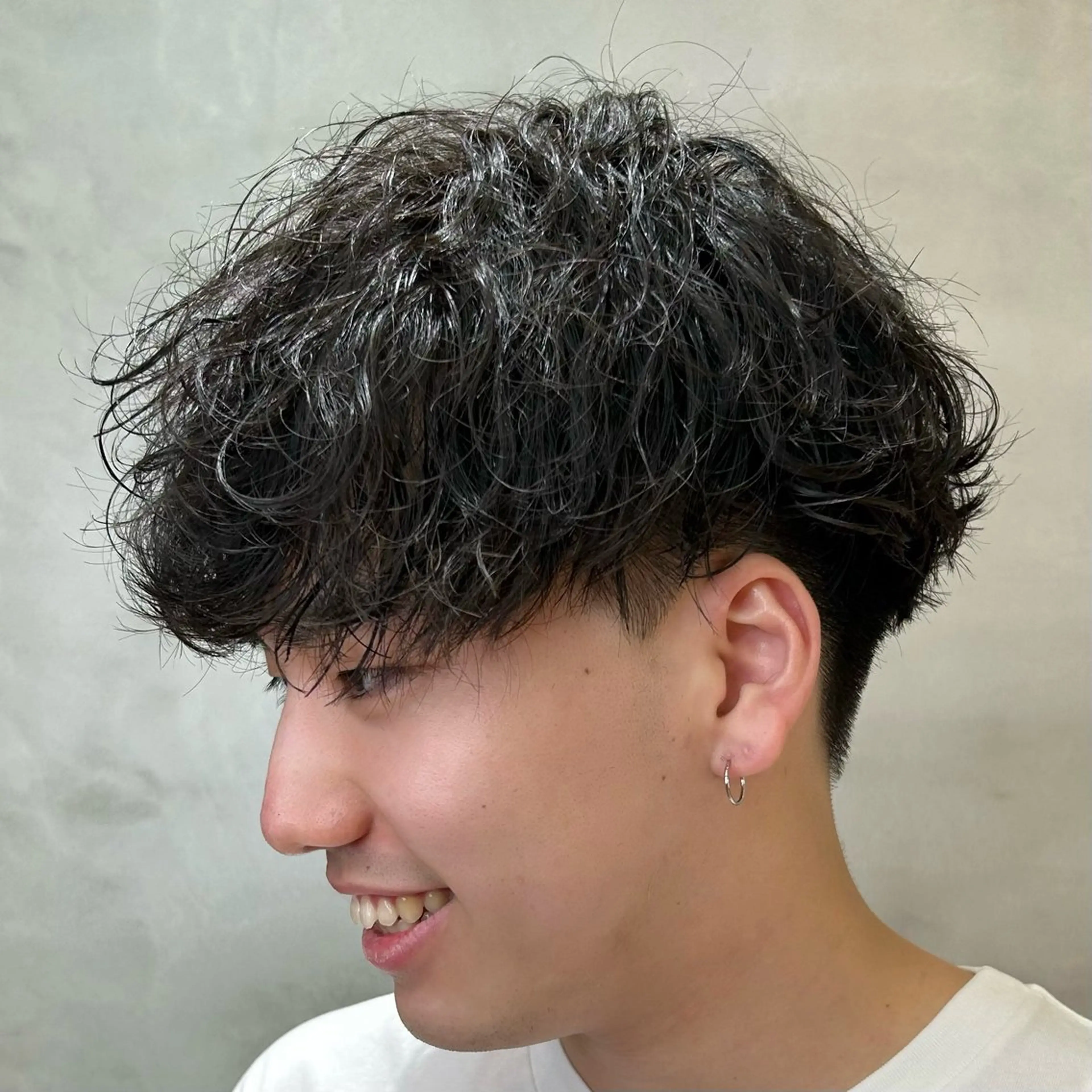 🏷【大人の垢抜け】メンズカット＋パーマ＋カラー＋髪質改善トリートメント✨の写真