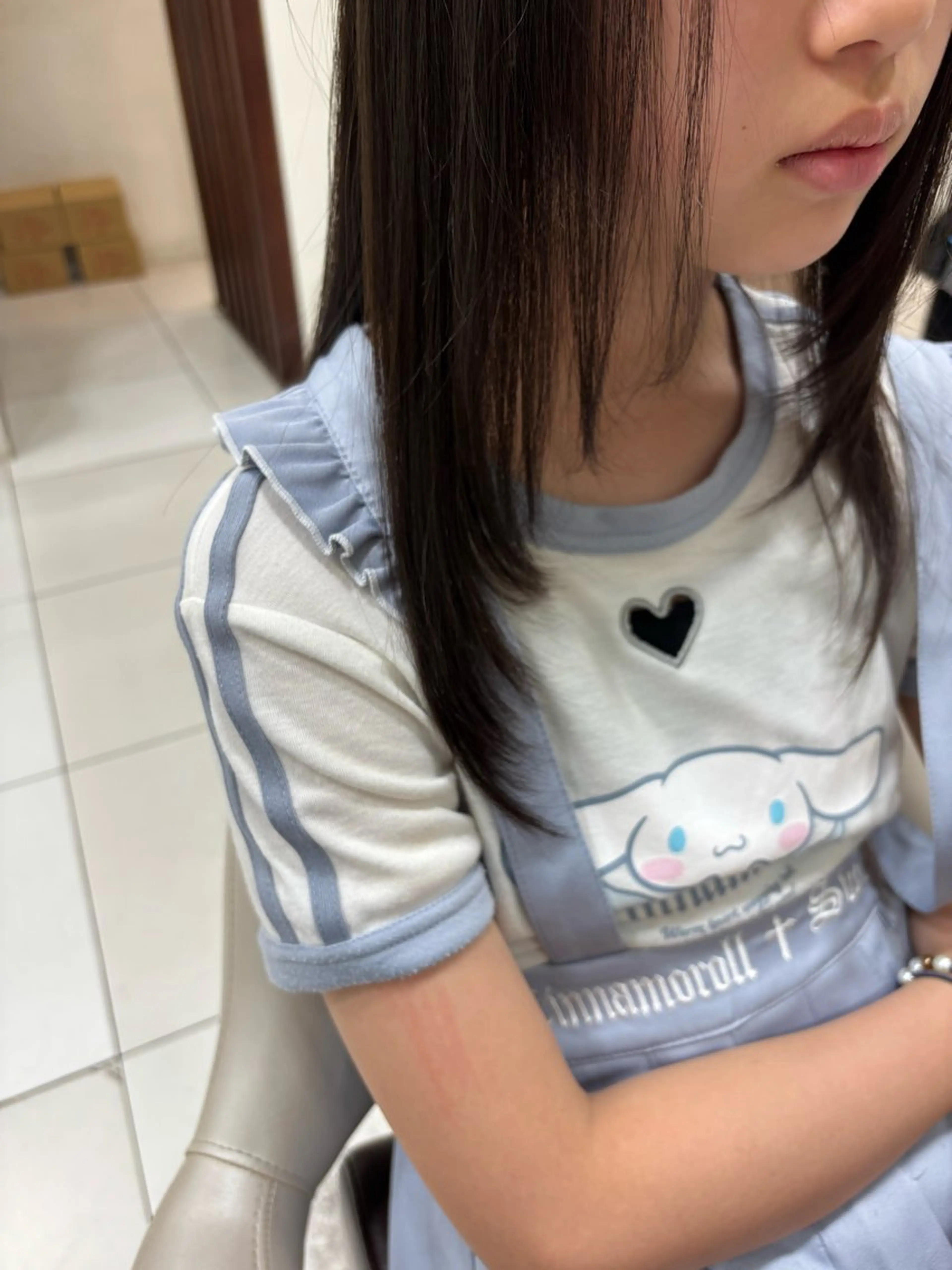 ロング 三 嶋のヘアスタイル