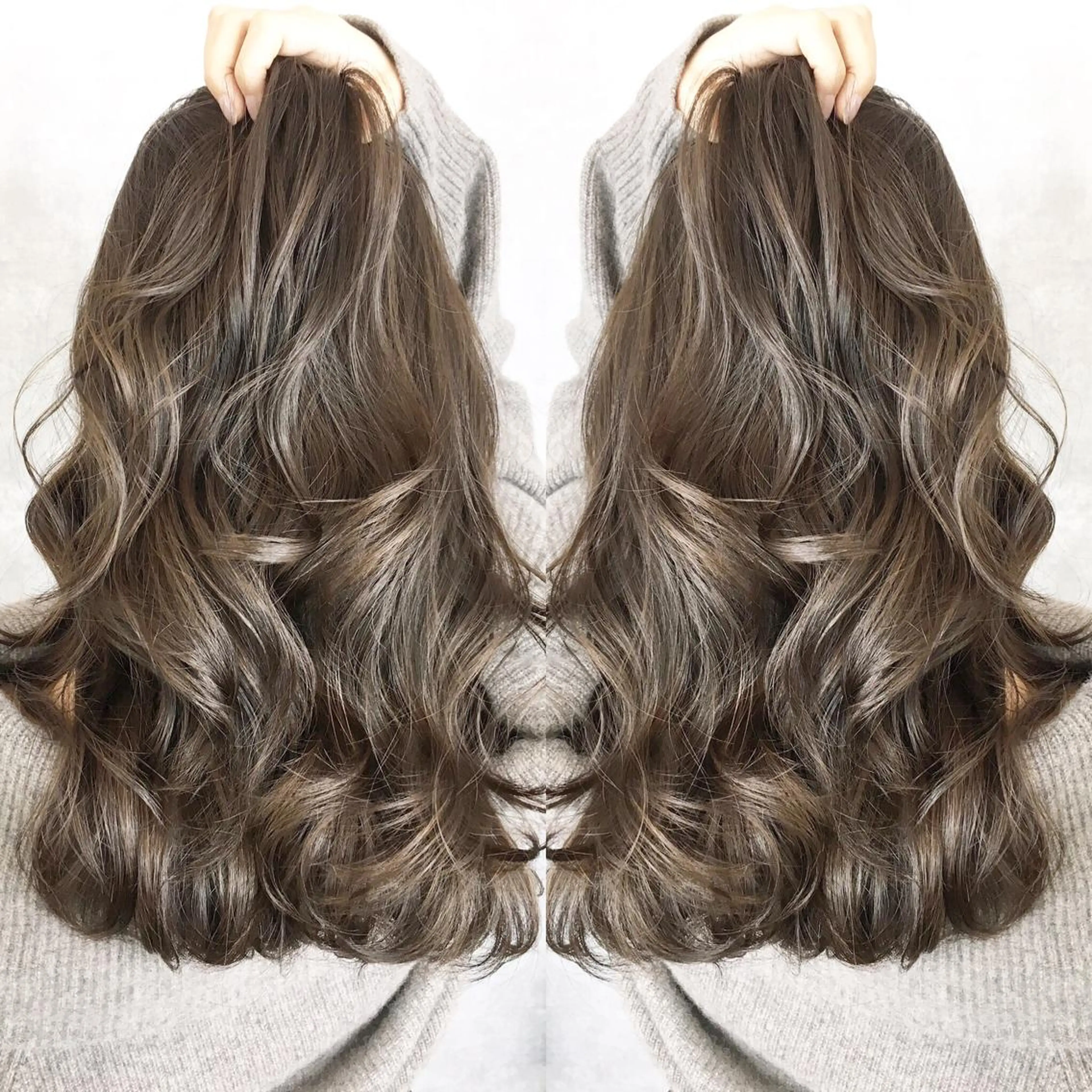 ロング カラー 外国人風カラー レイヤーカット BLend 渋谷のヘアスタイル