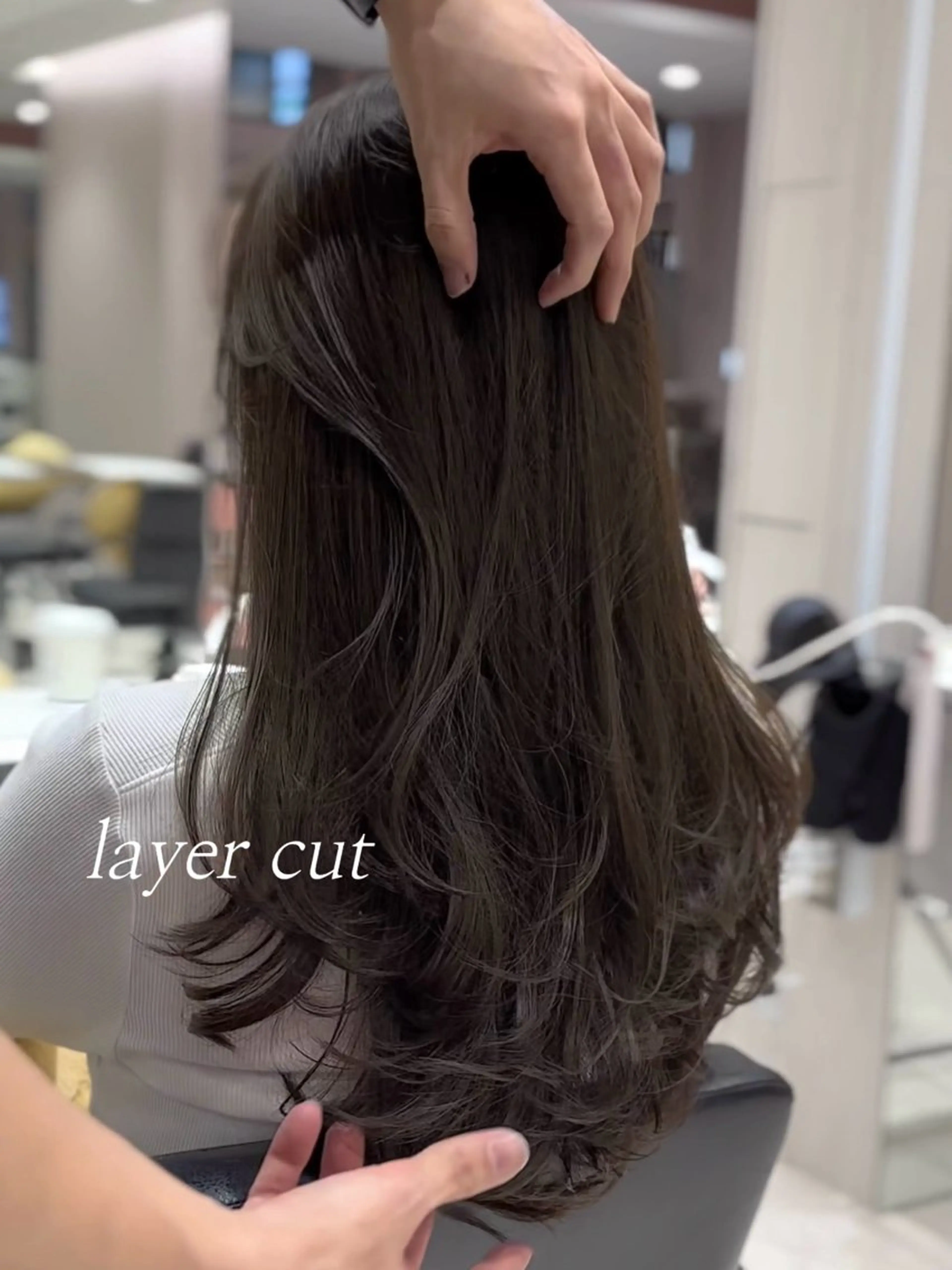 ロング カラー レイヤーカット カット ヘアカラー トリートメント レイヤー/顔周り /透明感🩶高橋大のヘアスタイル