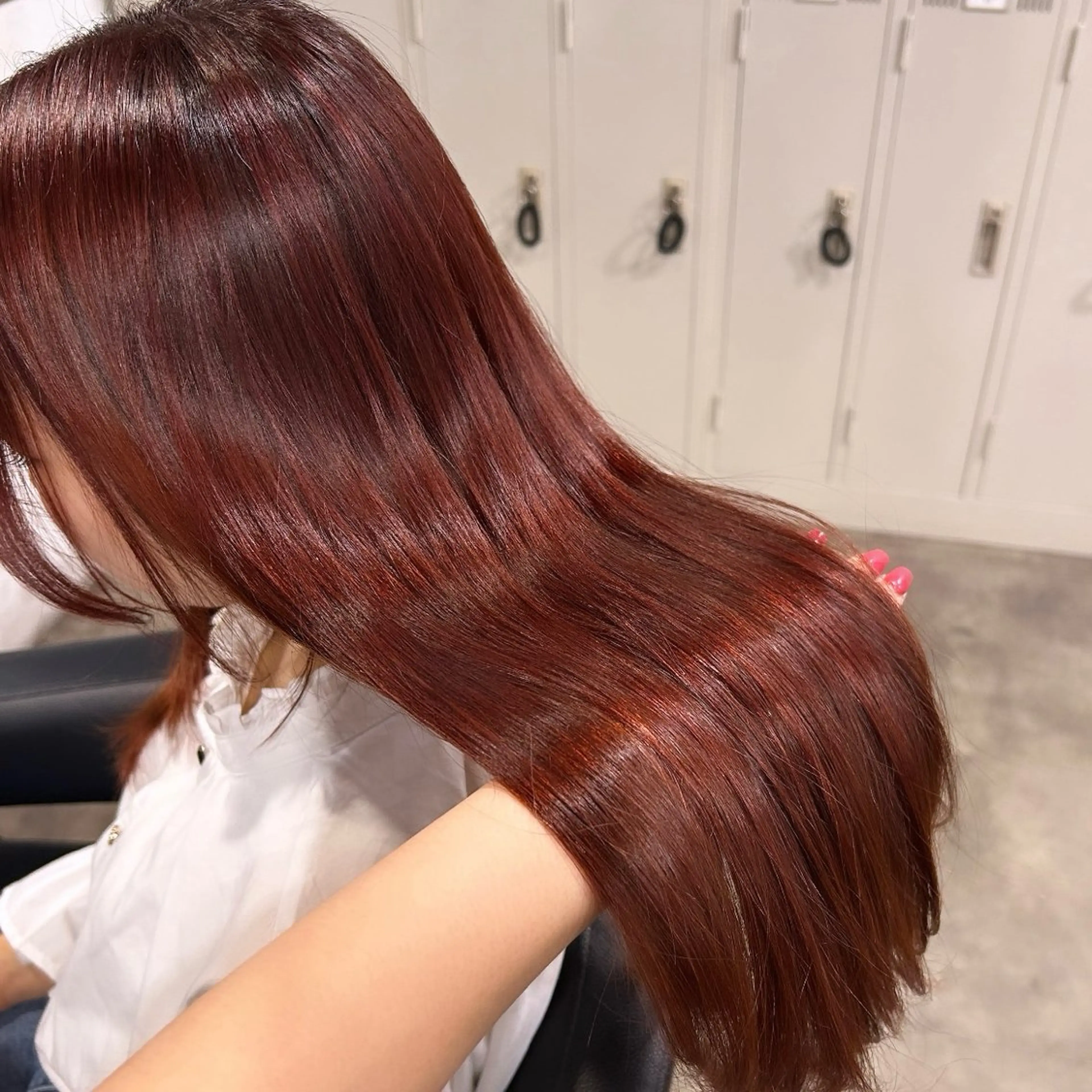 セミロング IS所属・横浜美容室/透明感 カラー/レイヤーのヘアスタイル