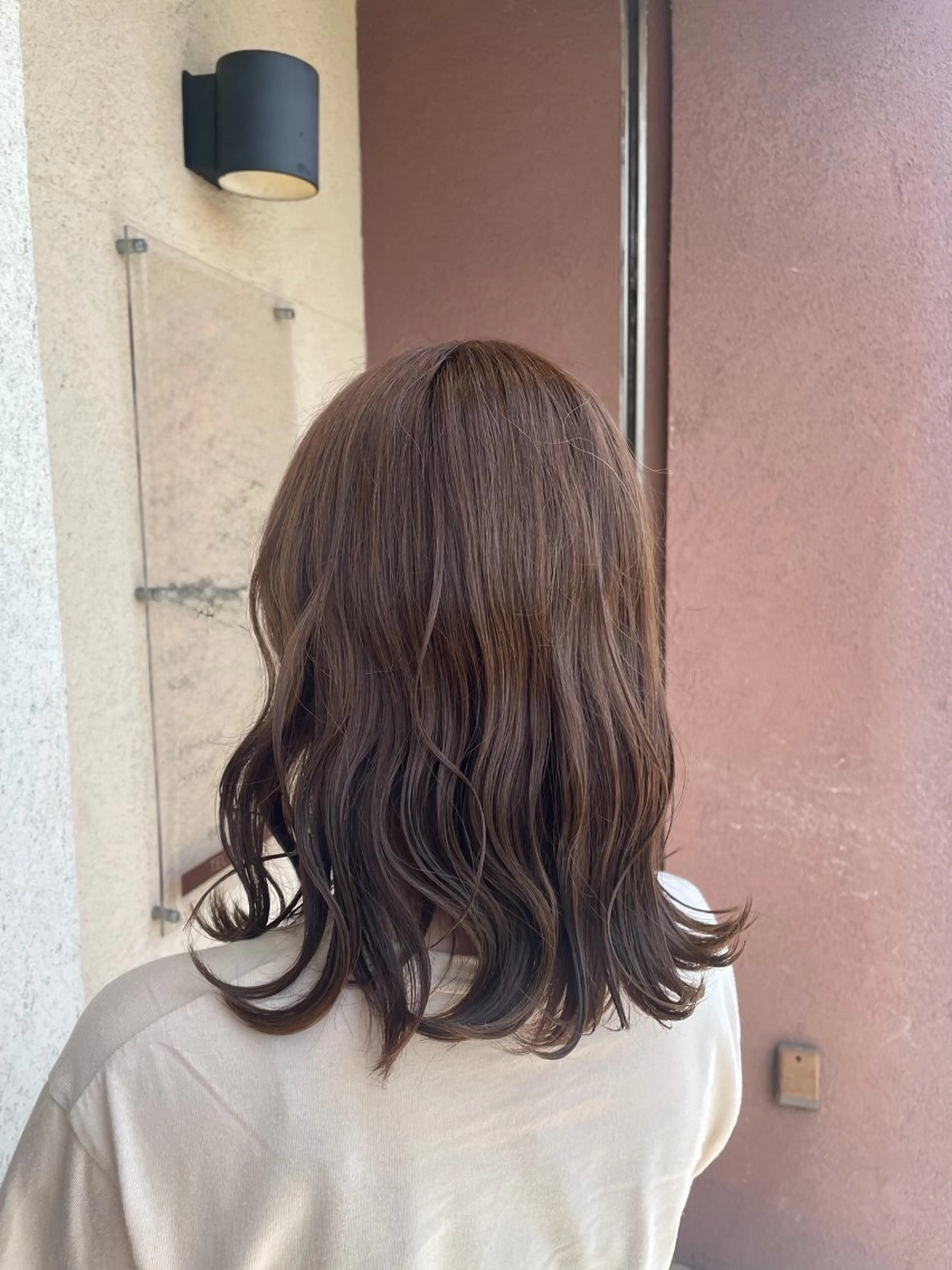 セミロング 天野 らなのヘアスタイル