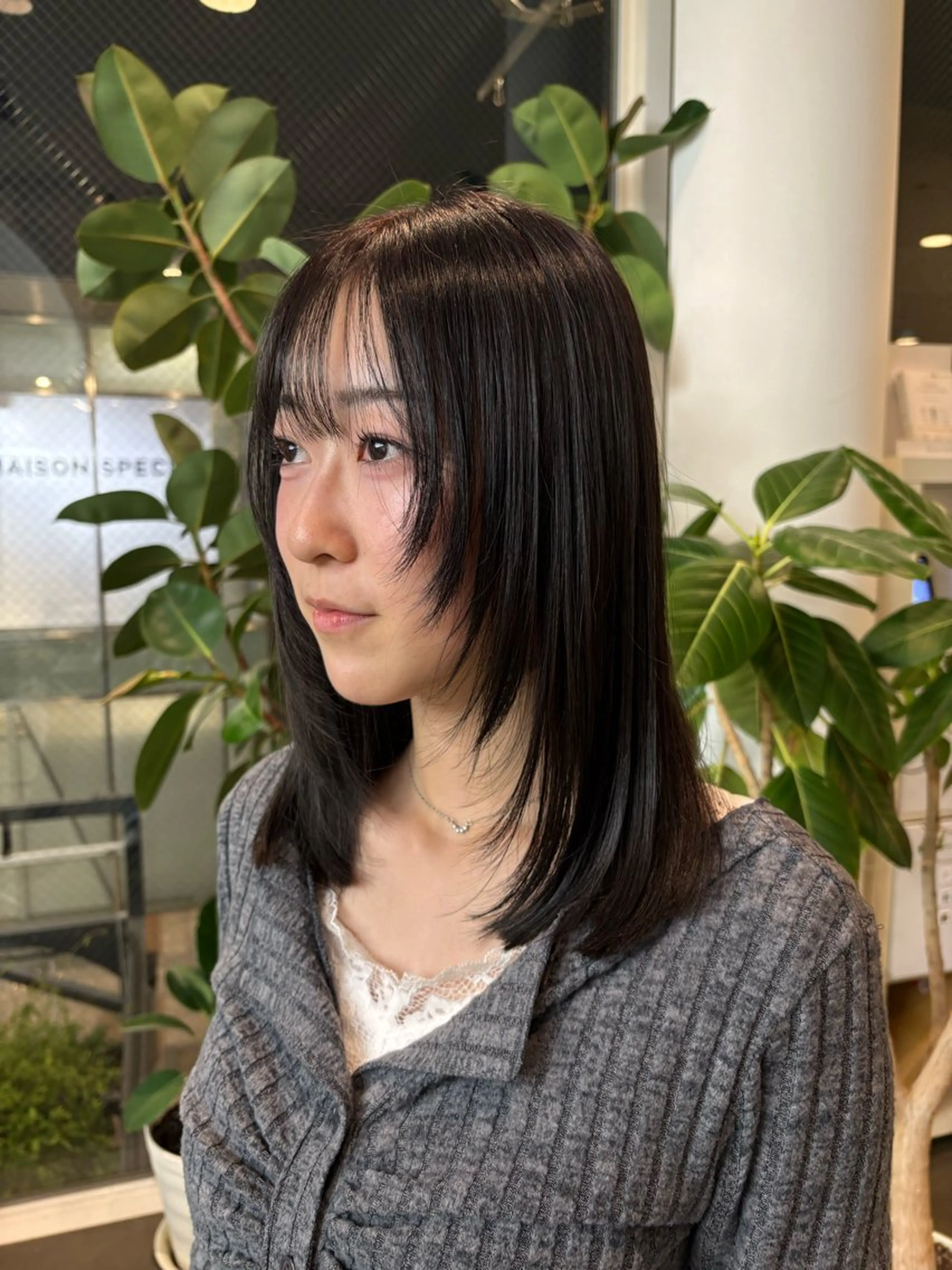 ミディアム レイヤーカット カット ヘアカラー ディフィーノ青山所属・nonoka/ボブ/ 暖色カラー/表参道のヘアスタイル