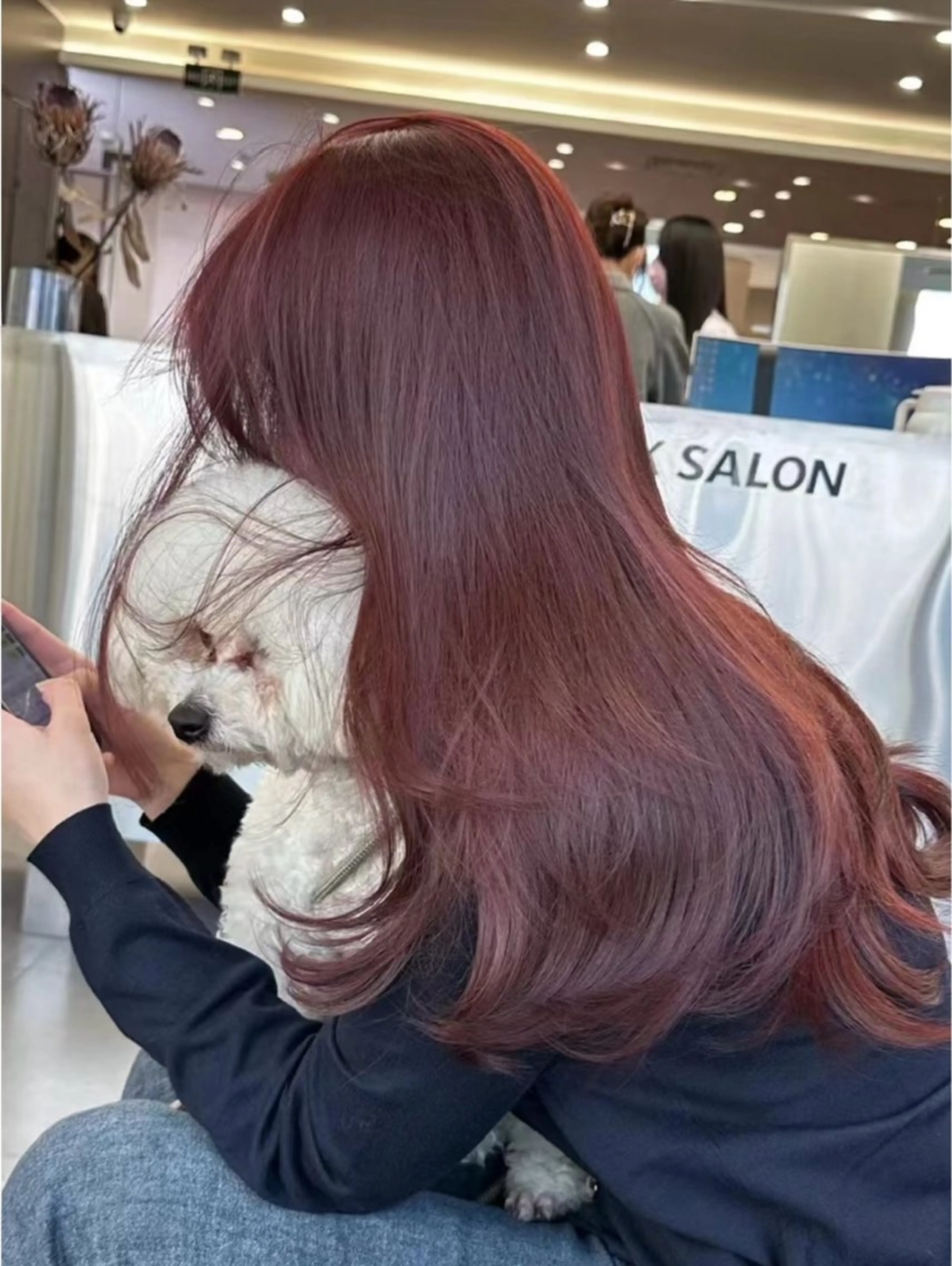 ロング カラー カット ヘアカラー トリートメント ワンホンヘア ケラチン/Kaitoのヘアスタイル