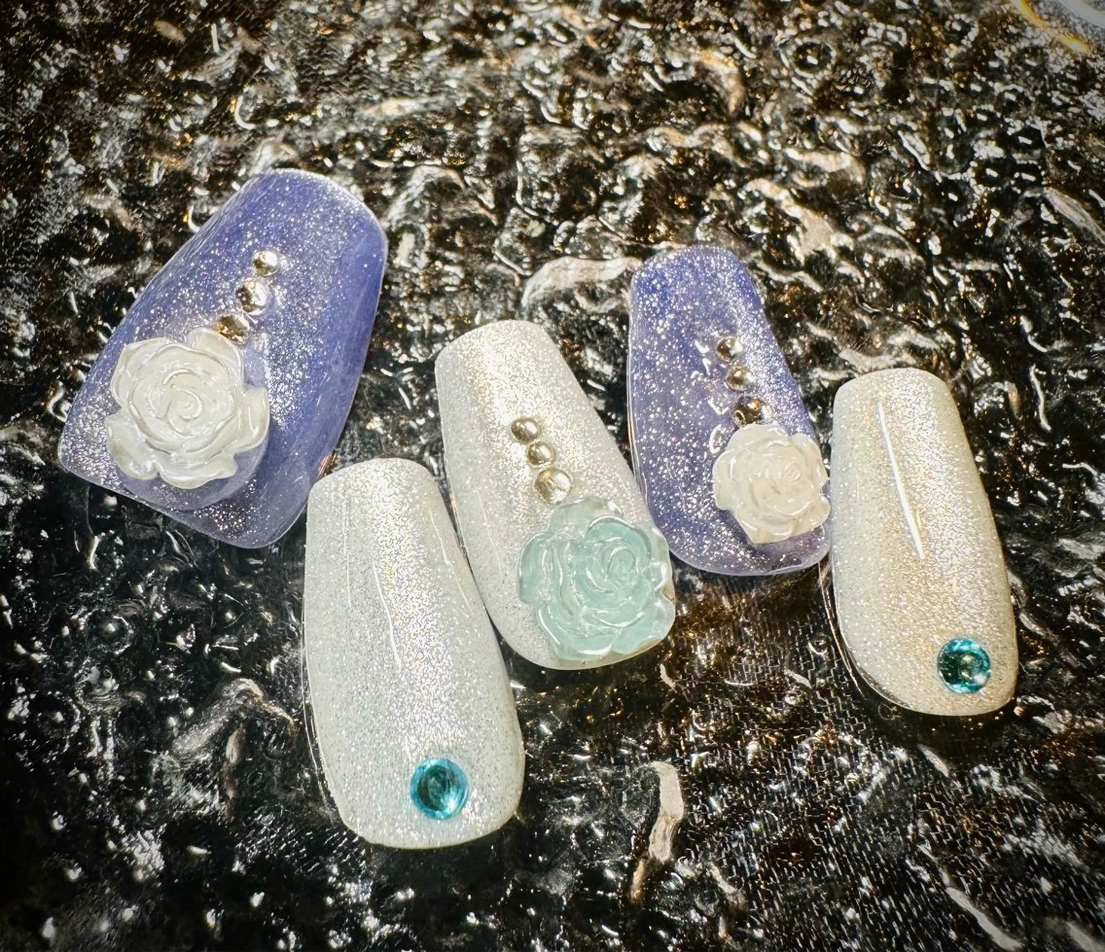 ネイル アートネイル ジェルネイル マグネットネイル ハンドネイル ネイルサロンエレノア所属・田端 笑理菜のネイルデザイン