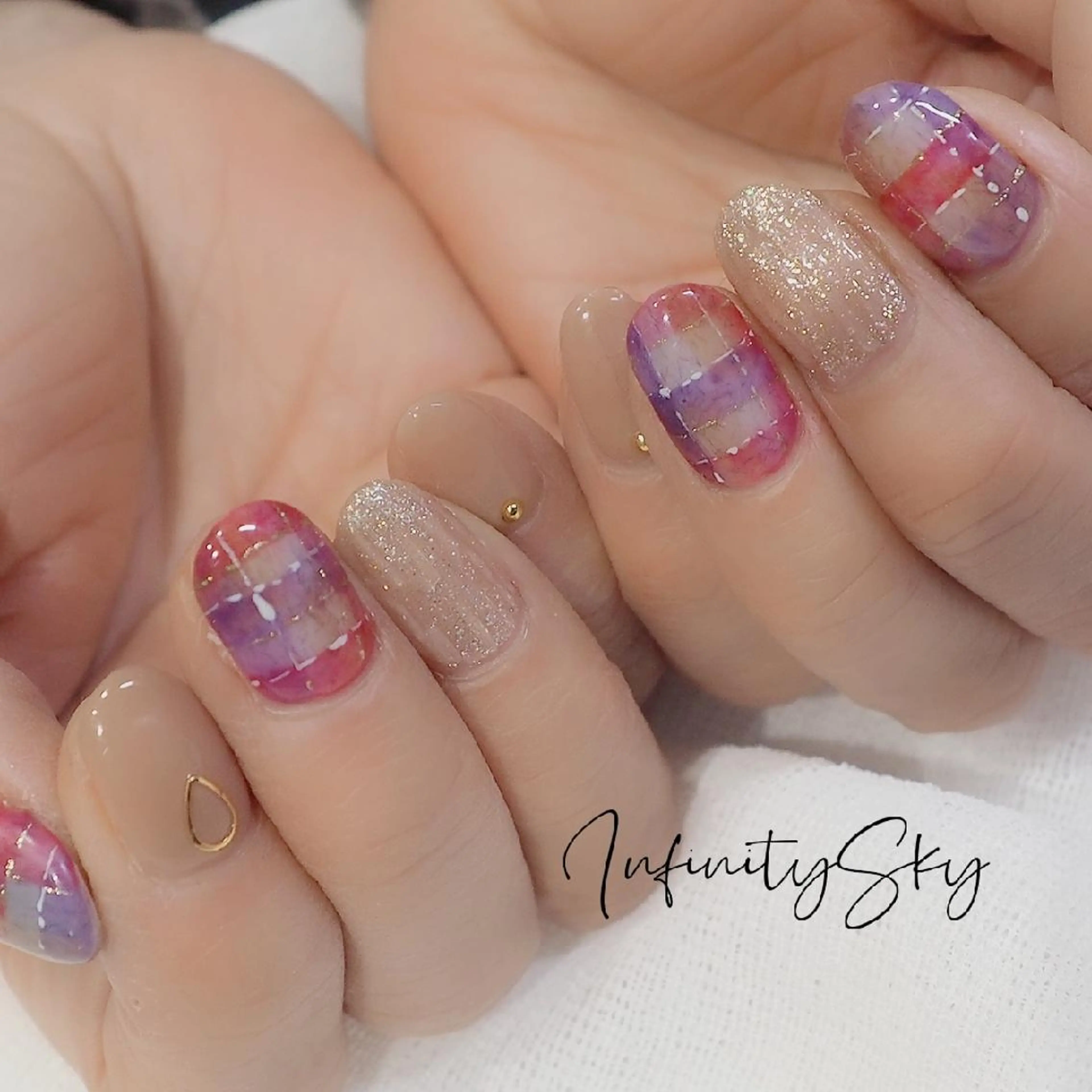 ネイル アートネイル infinity skyのネイルデザイン