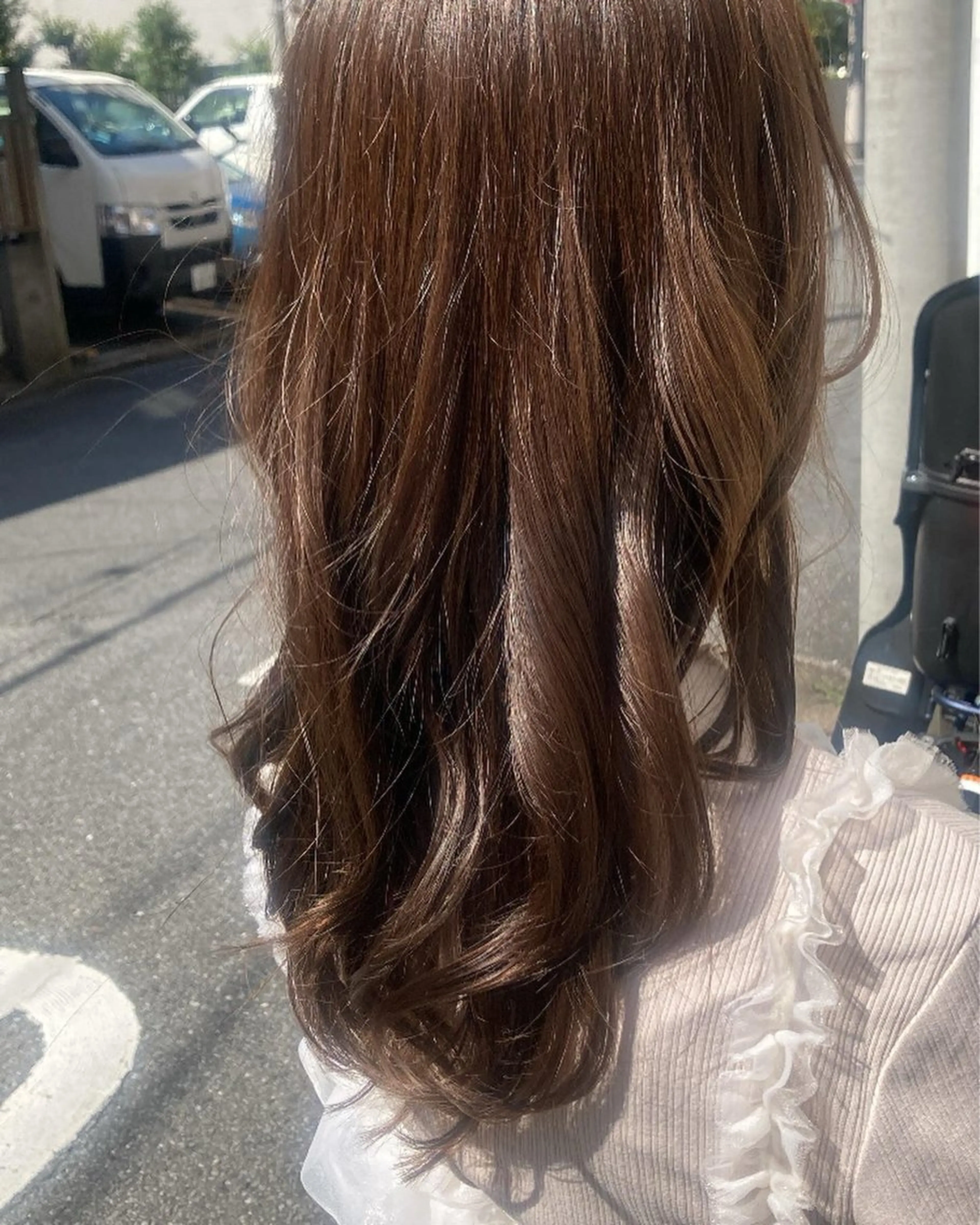 ミディアム ヘアカラー 【透明感カラー】 上村響月のヘアスタイル