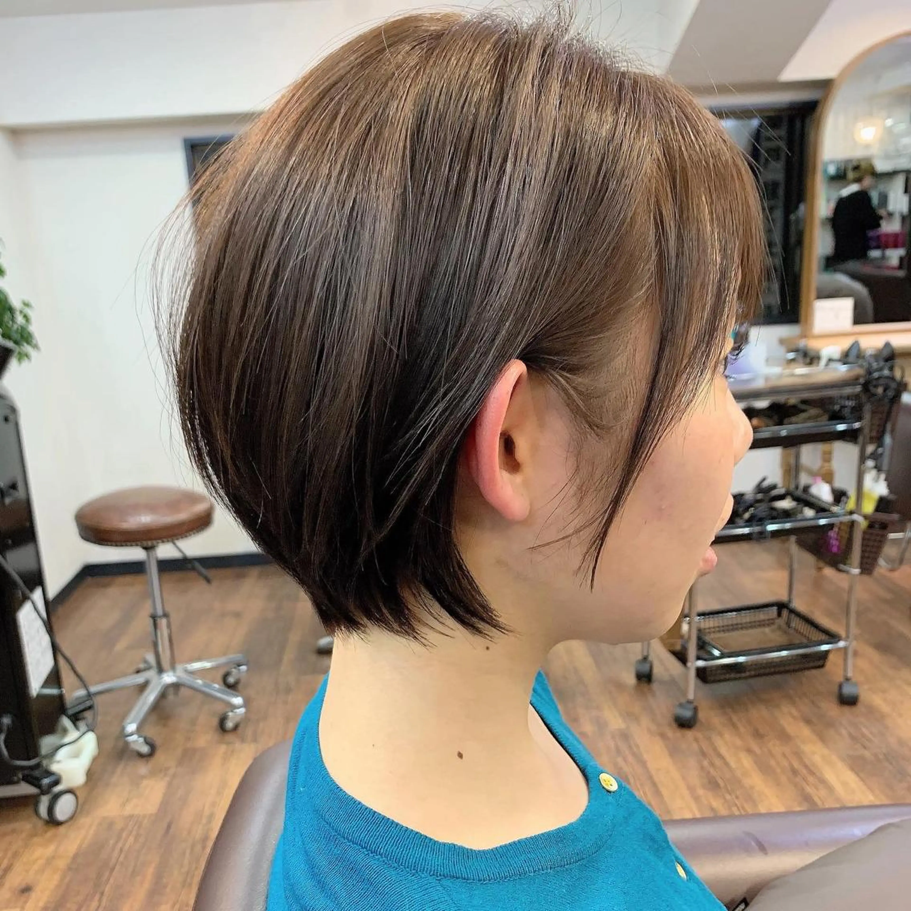 ショート 縮毛矯正/ショート/ レイヤー/畑中正敏のヘアスタイル