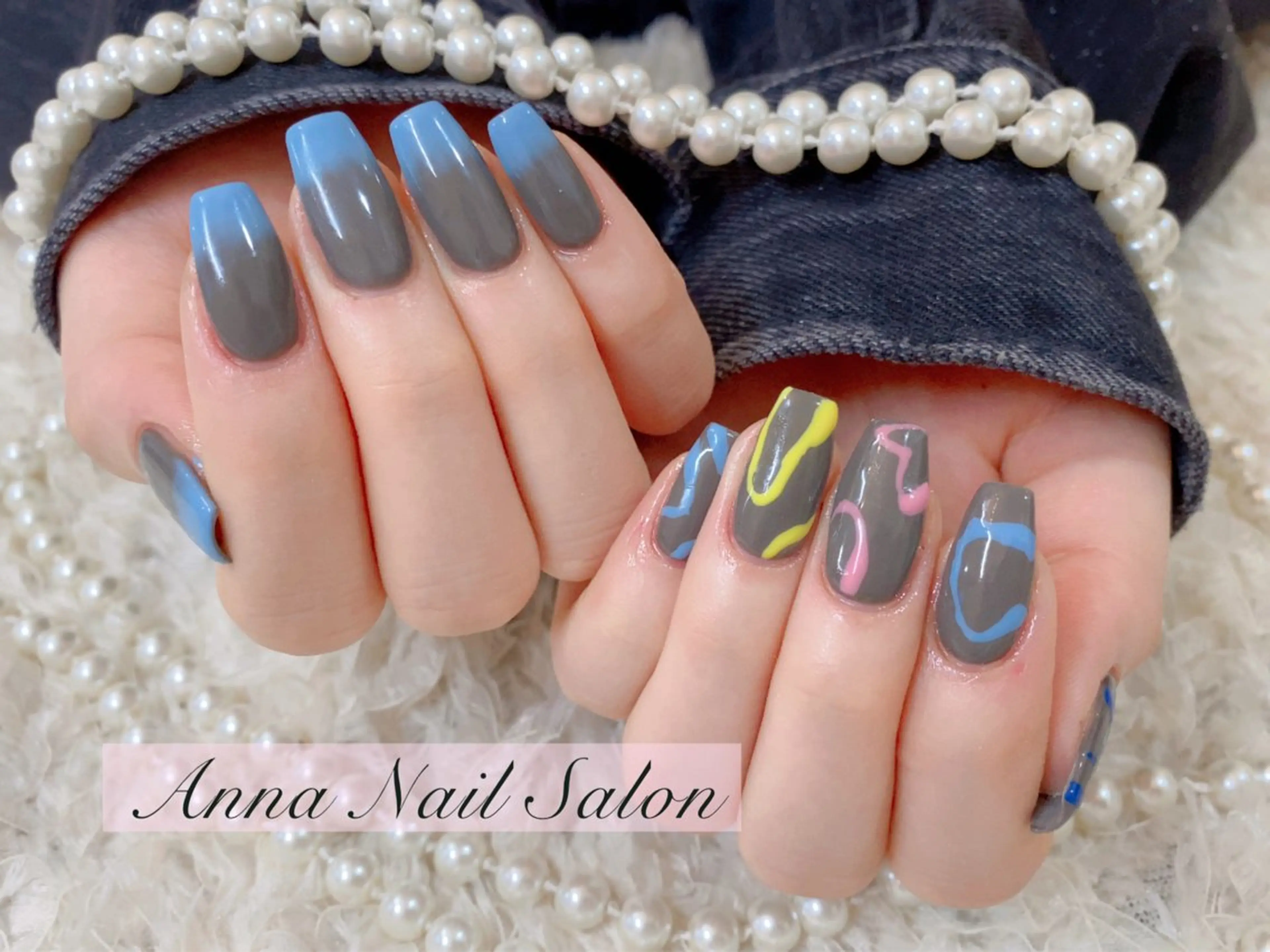 ネイル ハンドネイル 🩵ANNA Nail  🩵のネイルデザイン