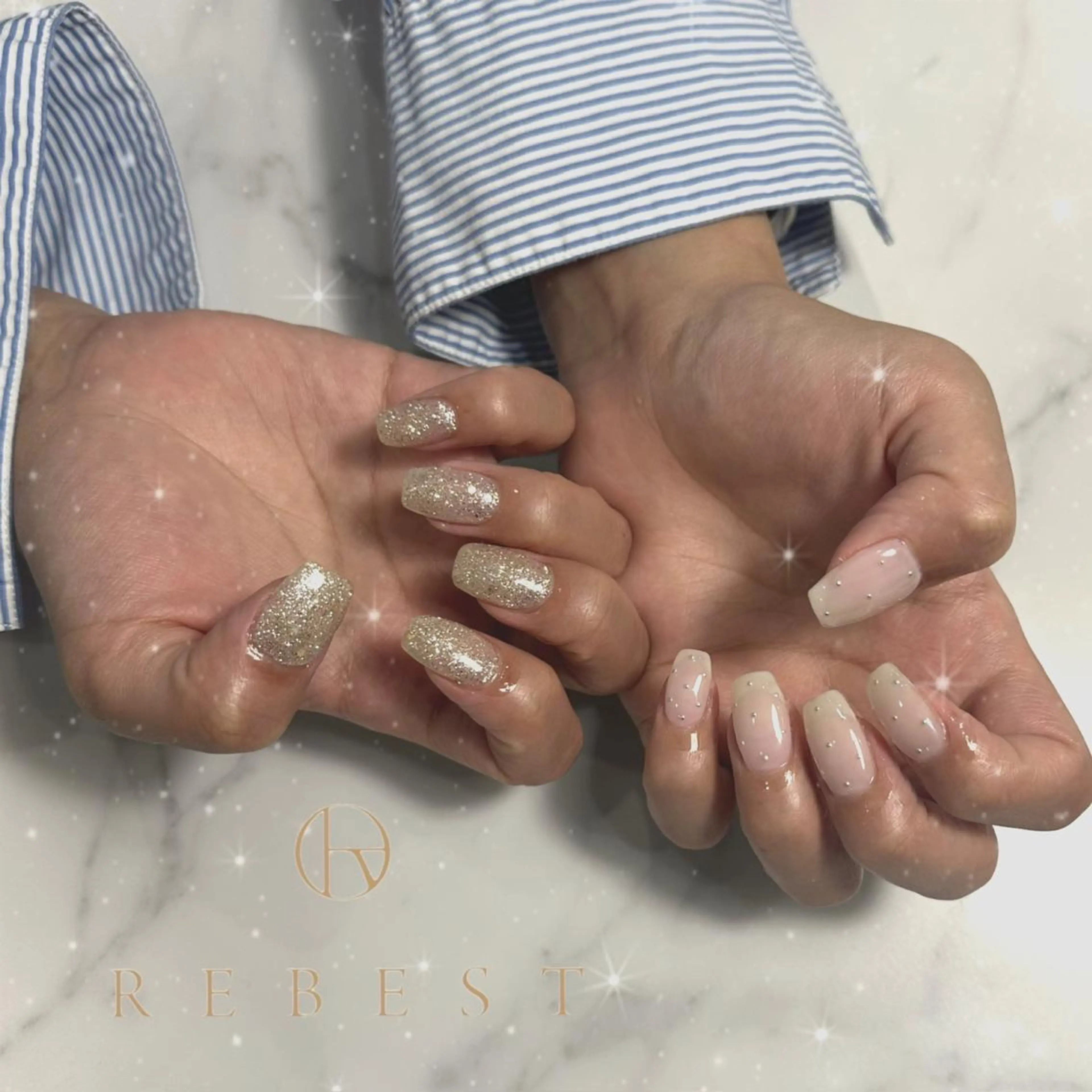 ネイル ❤️💛🩵京橋 痛ネイル⭐️3Dのネイルデザイン