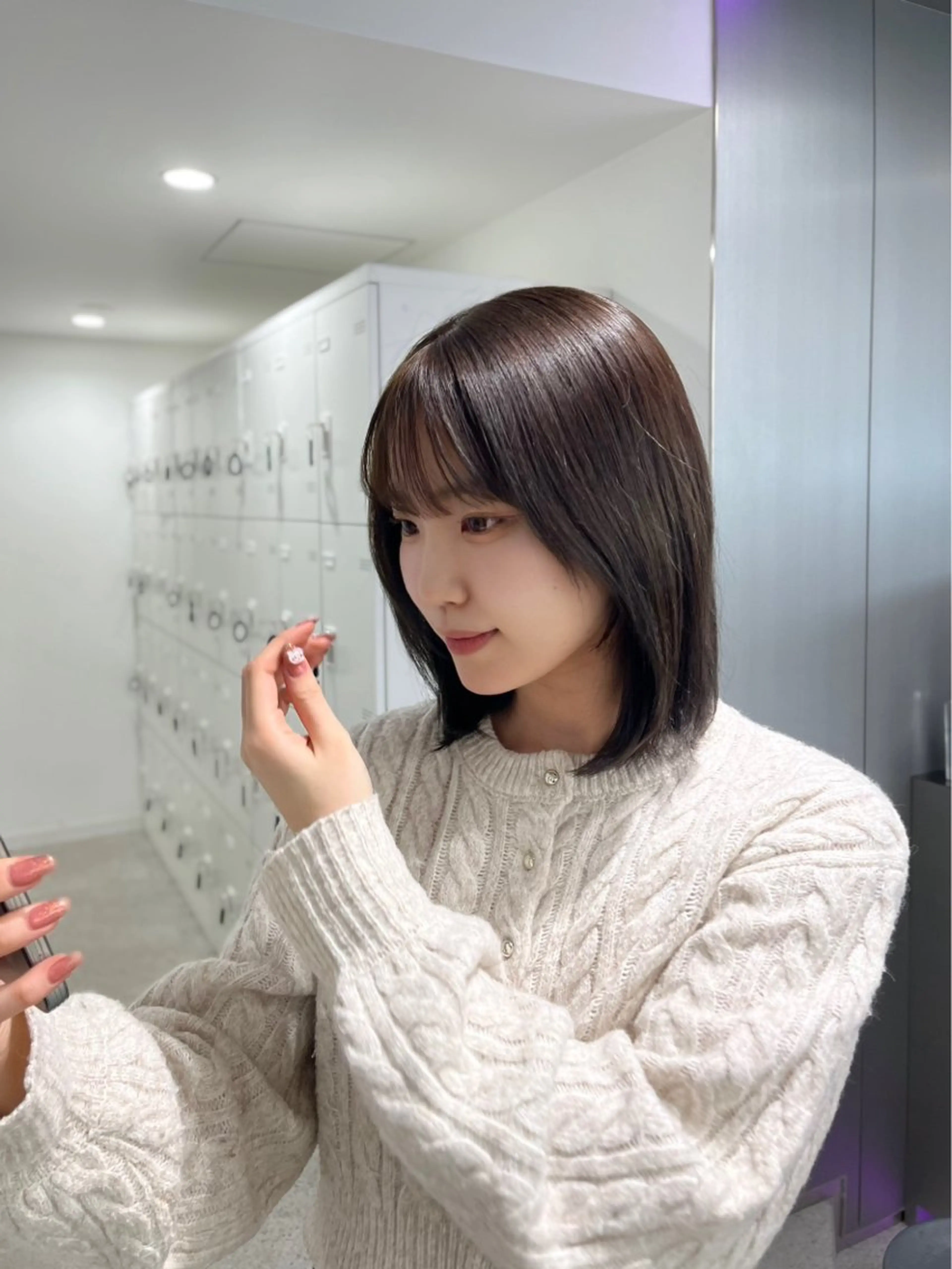 ショート カラー グレージュ 縮毛矯正/ハイトーン /パーマ/前原汐🎐のヘアスタイル