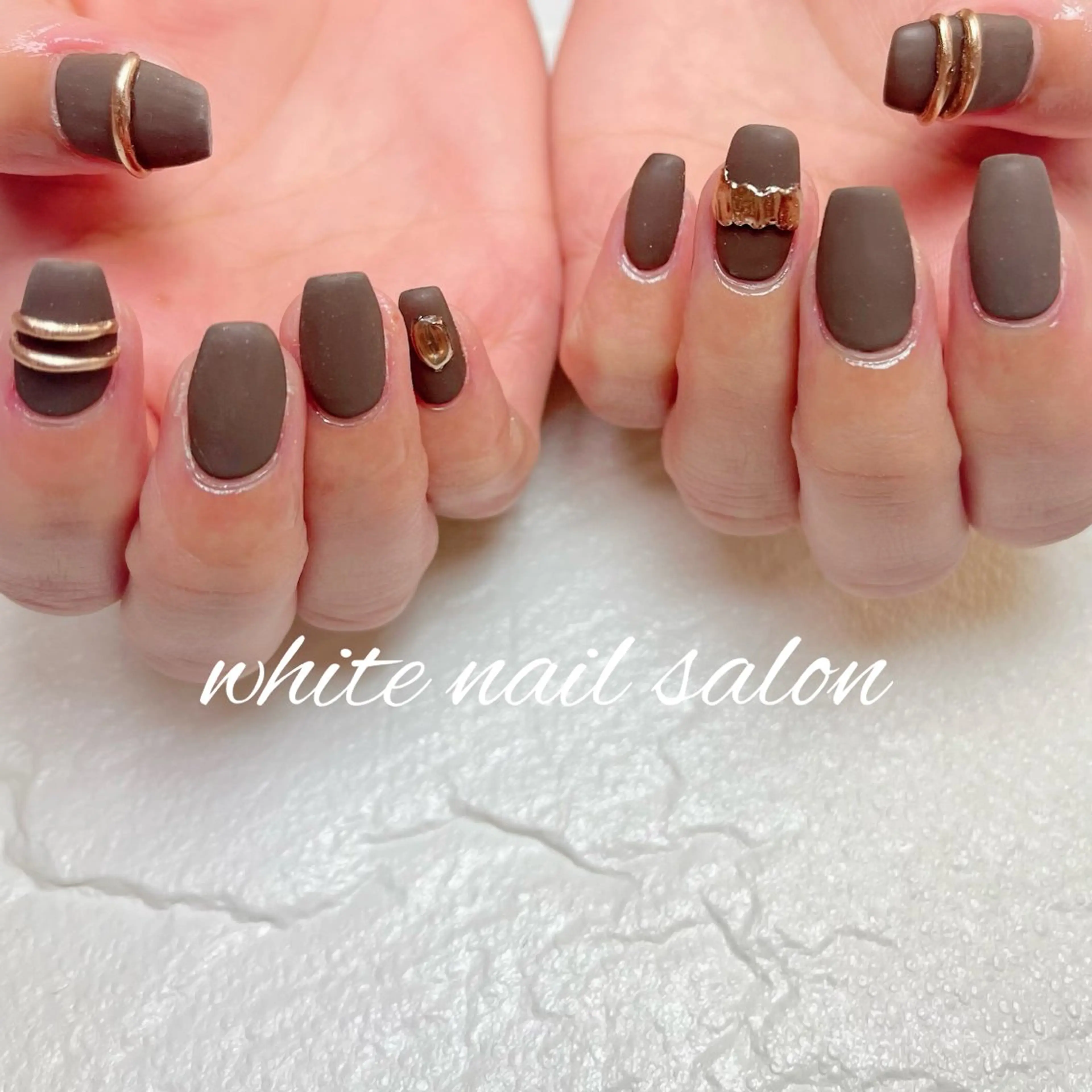 ネイル ラメ(グリッター) 持ち込み ハンドネイル white nail salonのネイルデザイン