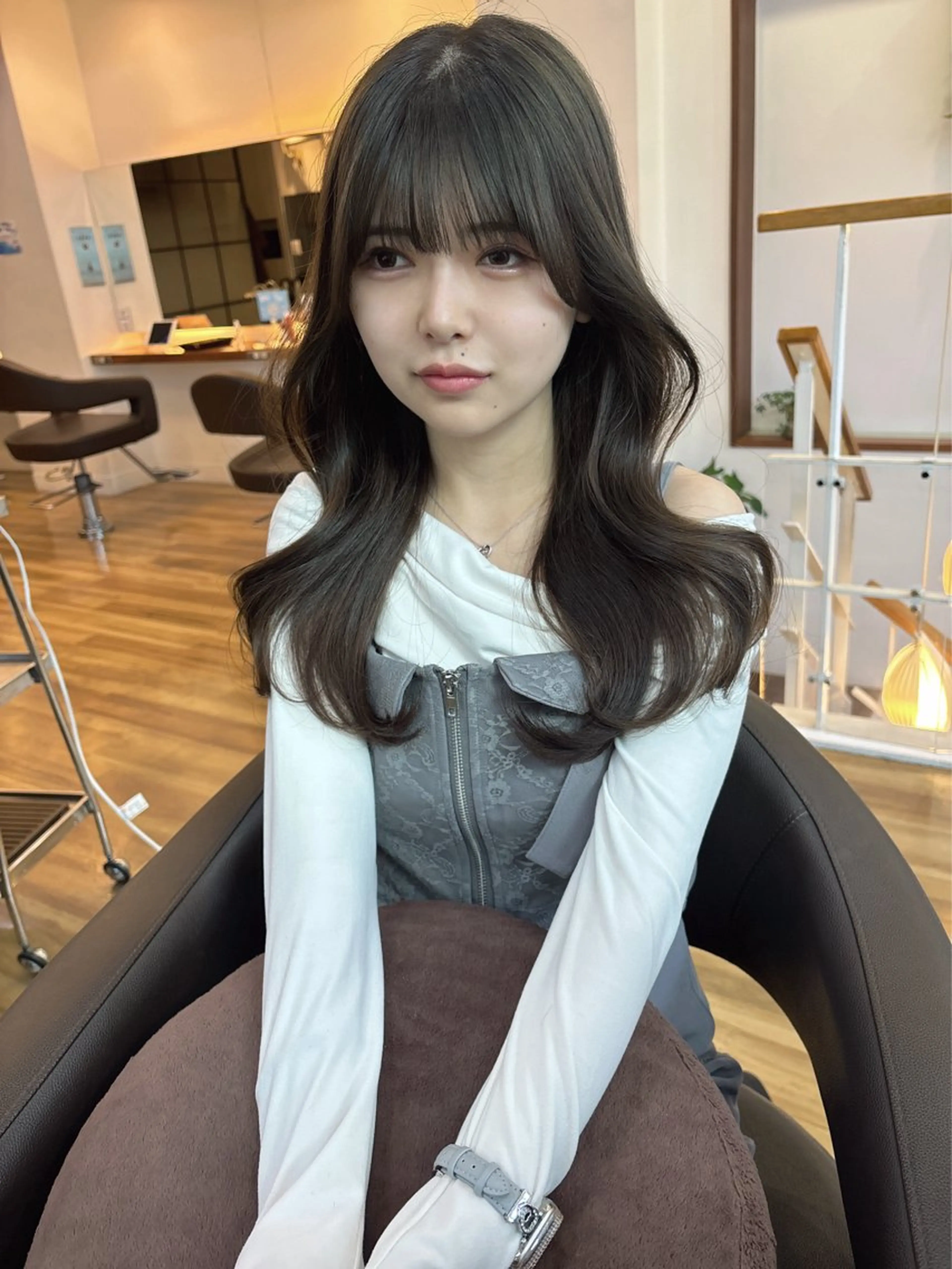 ブリーチなしダブルカラー+カット+トリートメントの写真