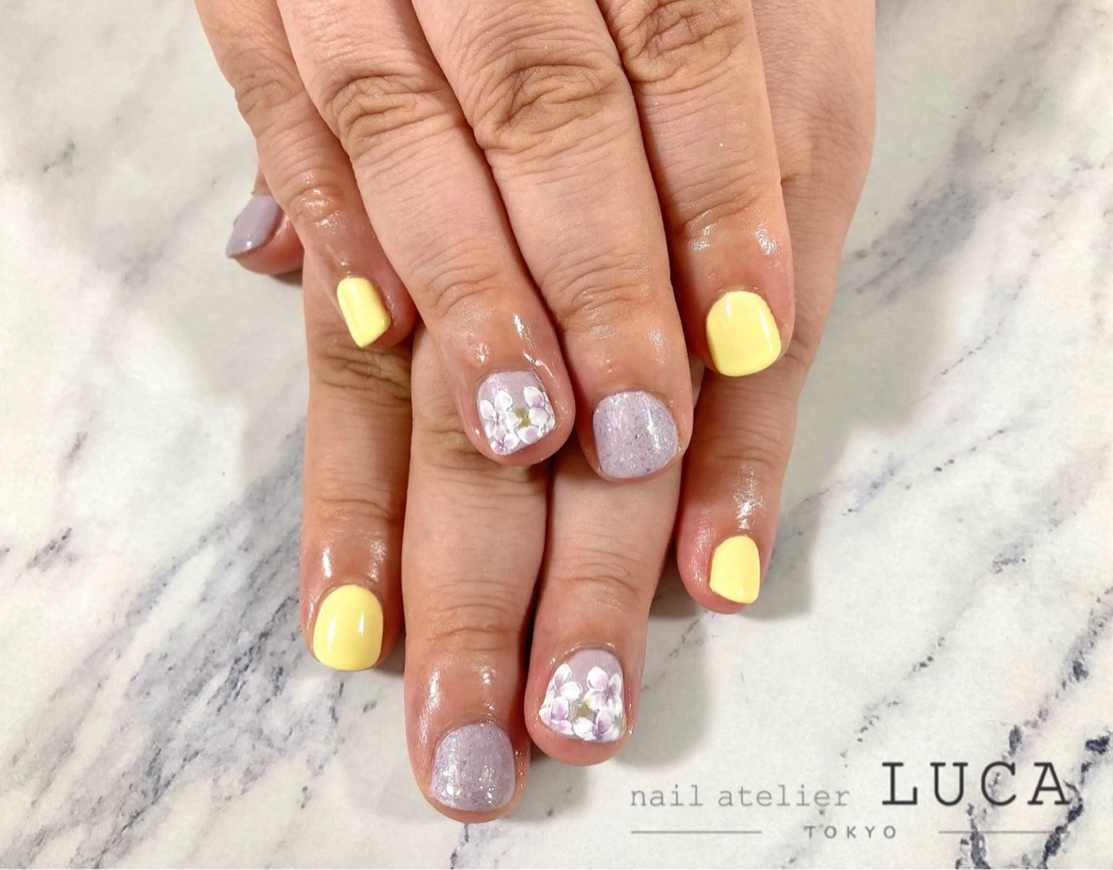 ネイル フレンチネイル ジェルネイル パラジェル ネイルアトリエルカ 米原のネイルデザイン