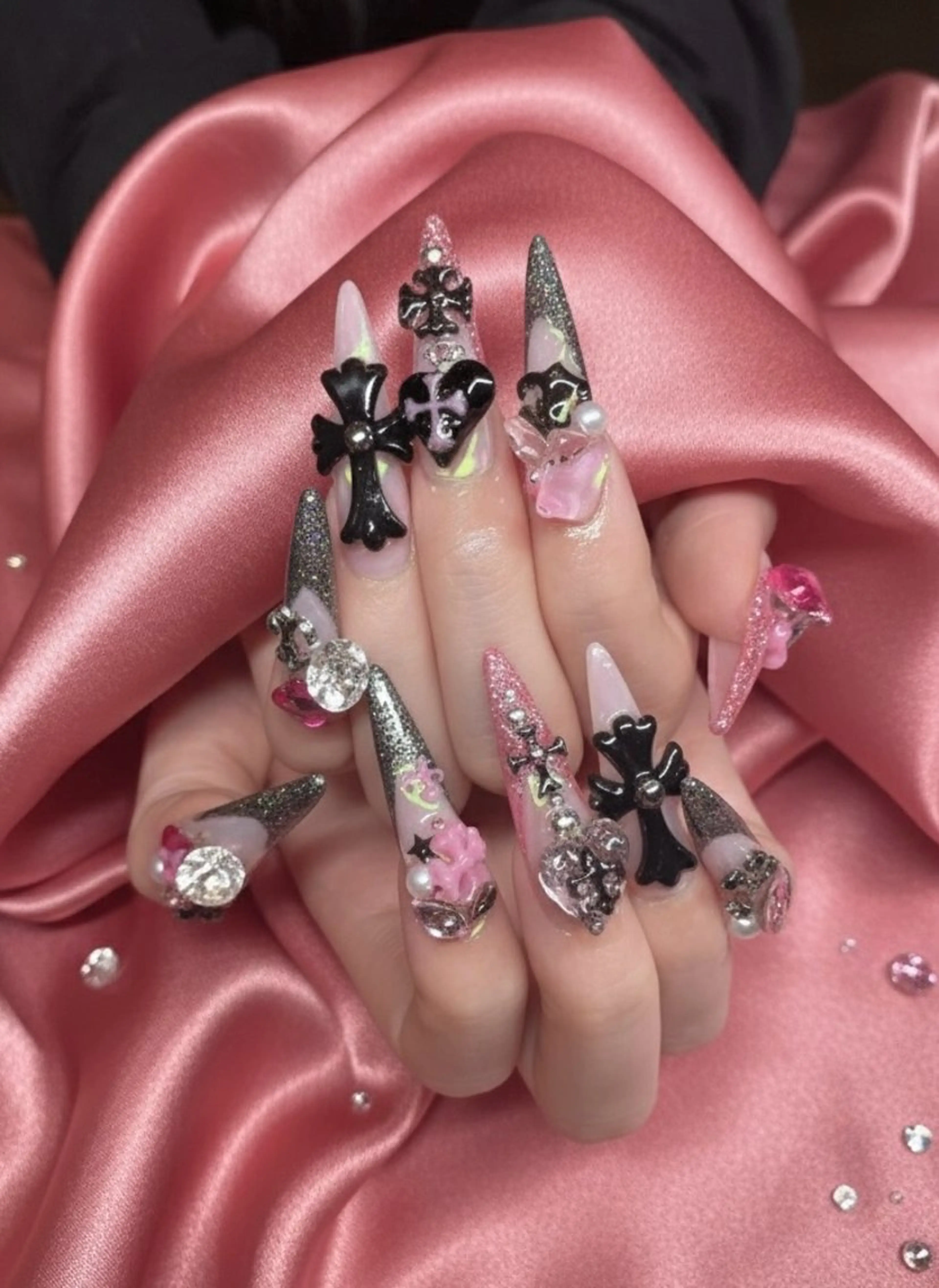 ネイル 長さ出し フラッシュネイル 韓国ネイル ロングネイル メンズネイル ハンドネイル TUNEHA堂 矢場町栄5丁目のネイルデザイン