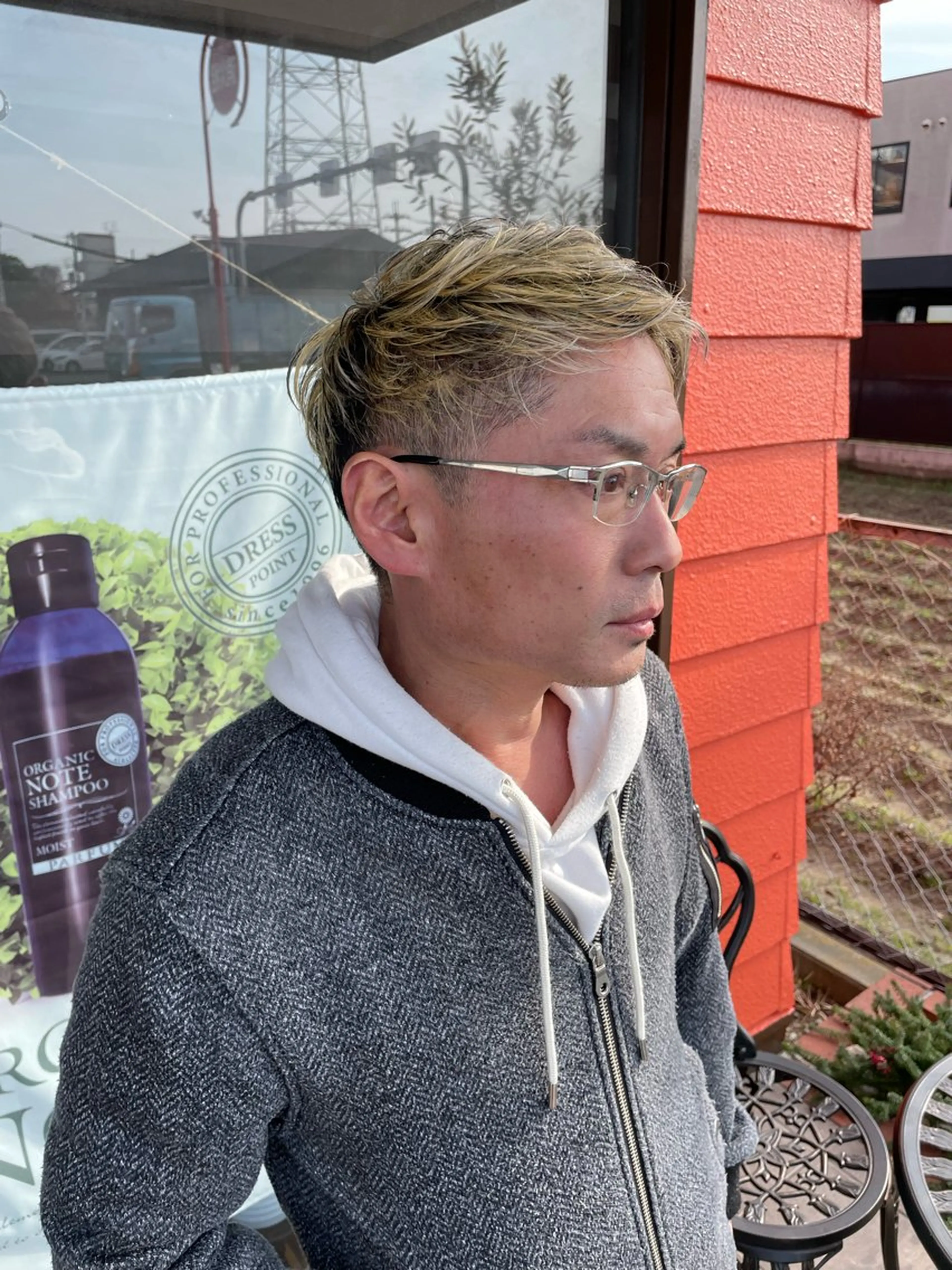 ショート カラー メンズ メンズメッシュ メッシュ カット Hair  create Mano所属・堀一樹/ メンズヘア/パーマのヘアスタイル