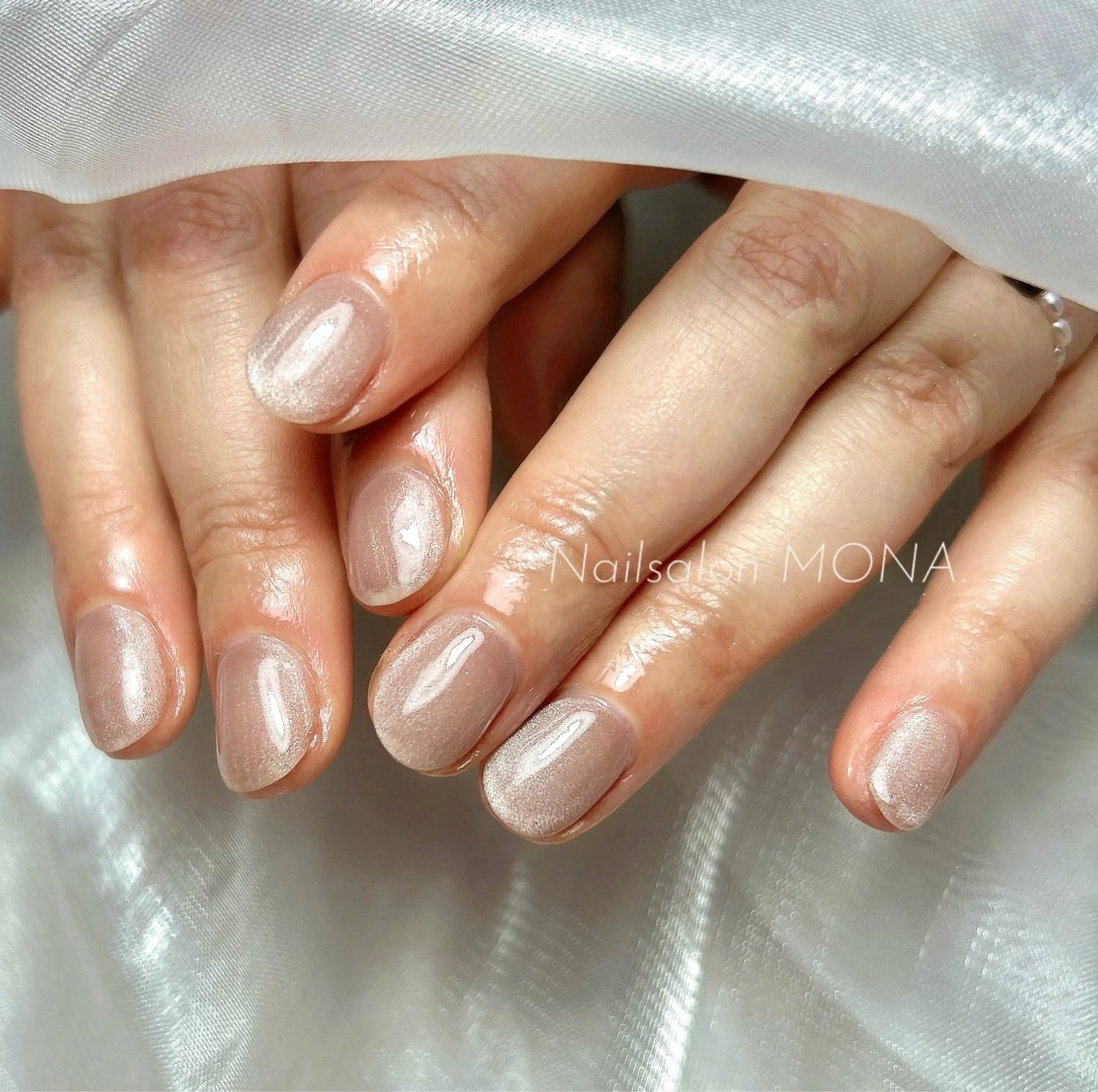 ネイル フレンチネイル マグネットネイル ワンカラーネイル シンプルネイル ハンドネイル Nailsalon MONA.のネイルデザイン