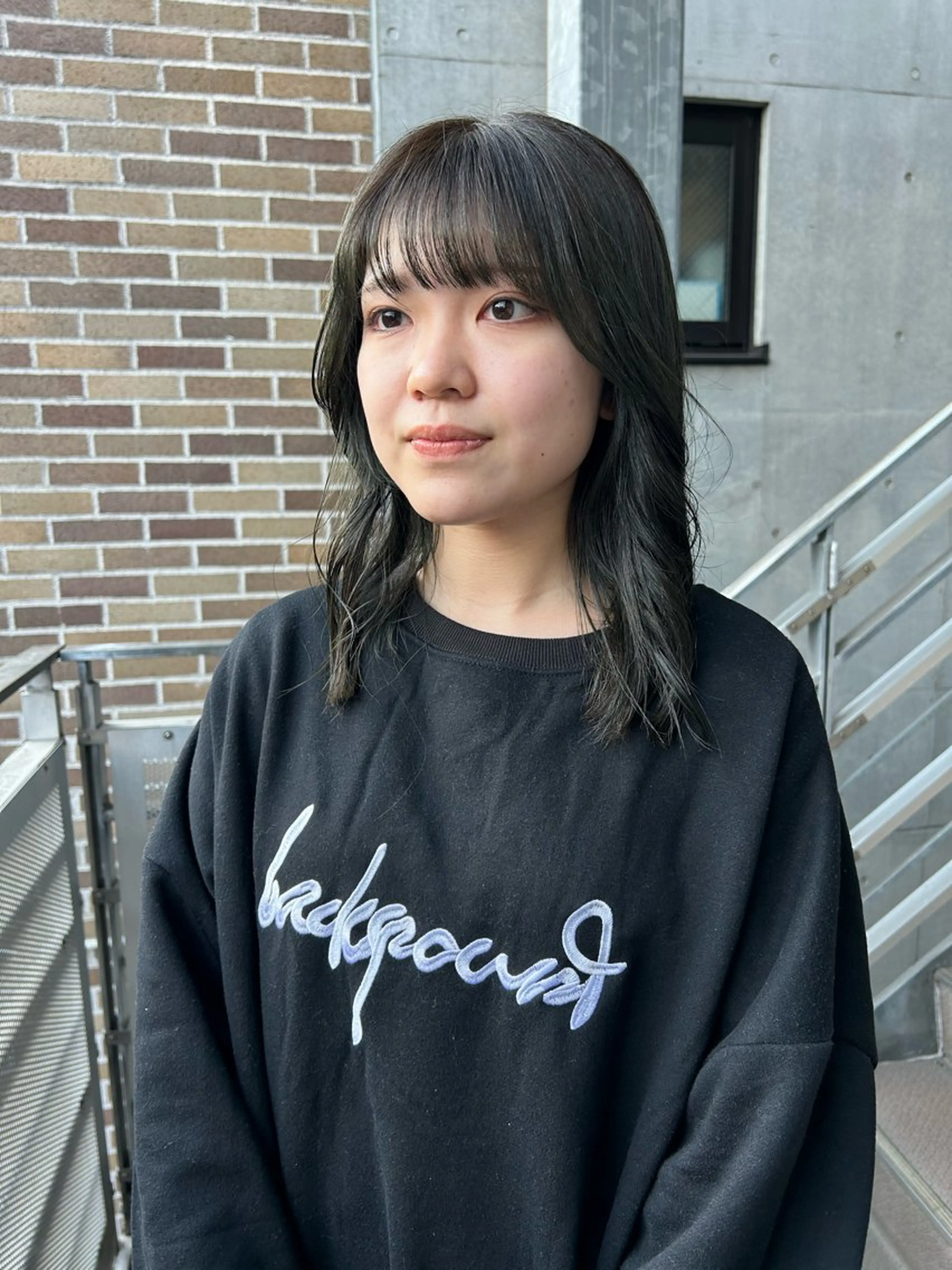 ミディアム カラー オリーブカラー レイヤーカット yumeka🩶ボブ 暖色/透け感カラーのヘアスタイル