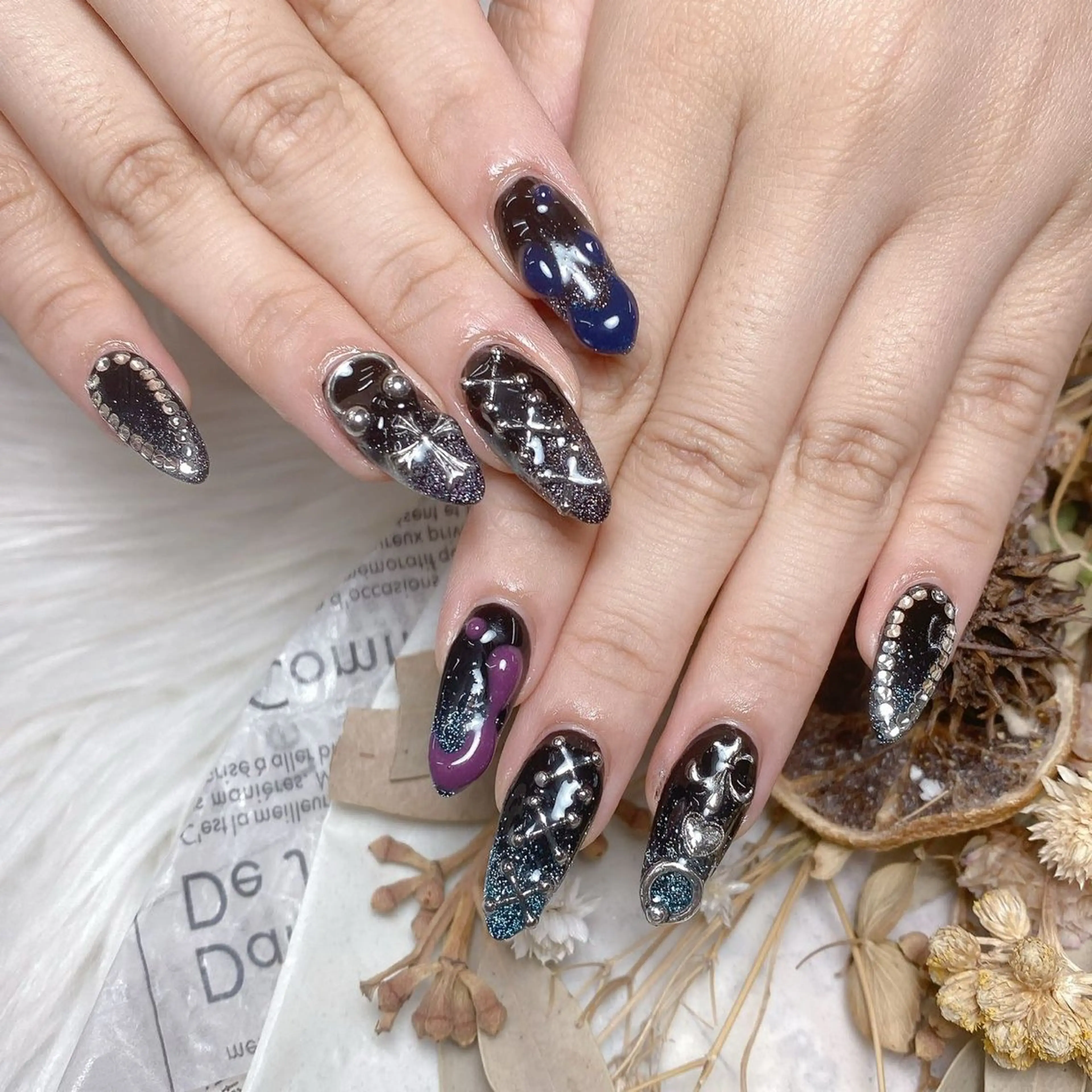 ネイル 長さ出し フレンチネイル ジェルネイル ガラスフレンチ 韓国ネイル ハンドネイル ハンドケア For U nail スカルプ専門店のネイルデザイン