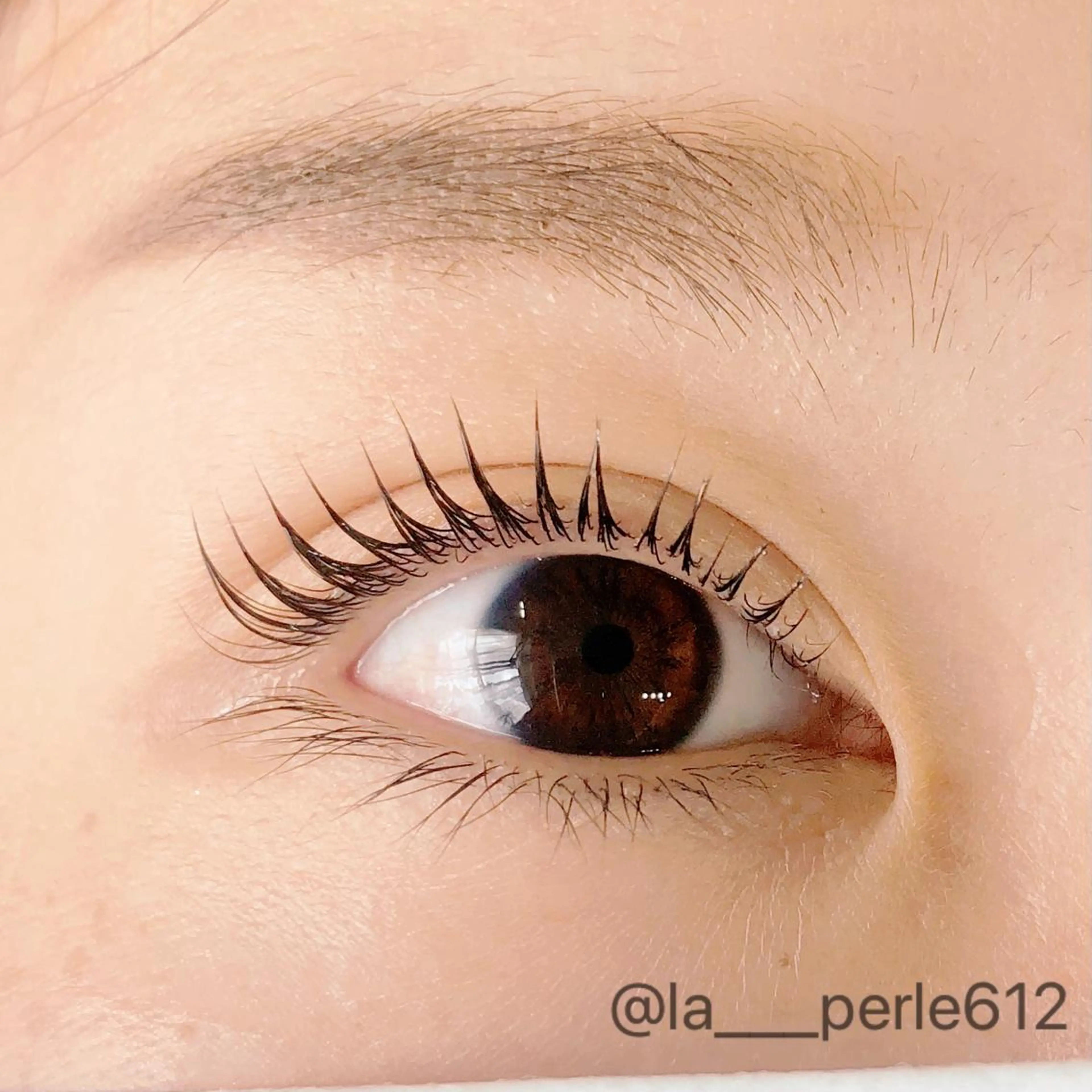 マツエク・マツパ パリジェンヌラッシュリフト まつげパーマ 一重×まつ毛パーマ LA PERLE所属・LA PERLEのマツエク・マツパデザイン