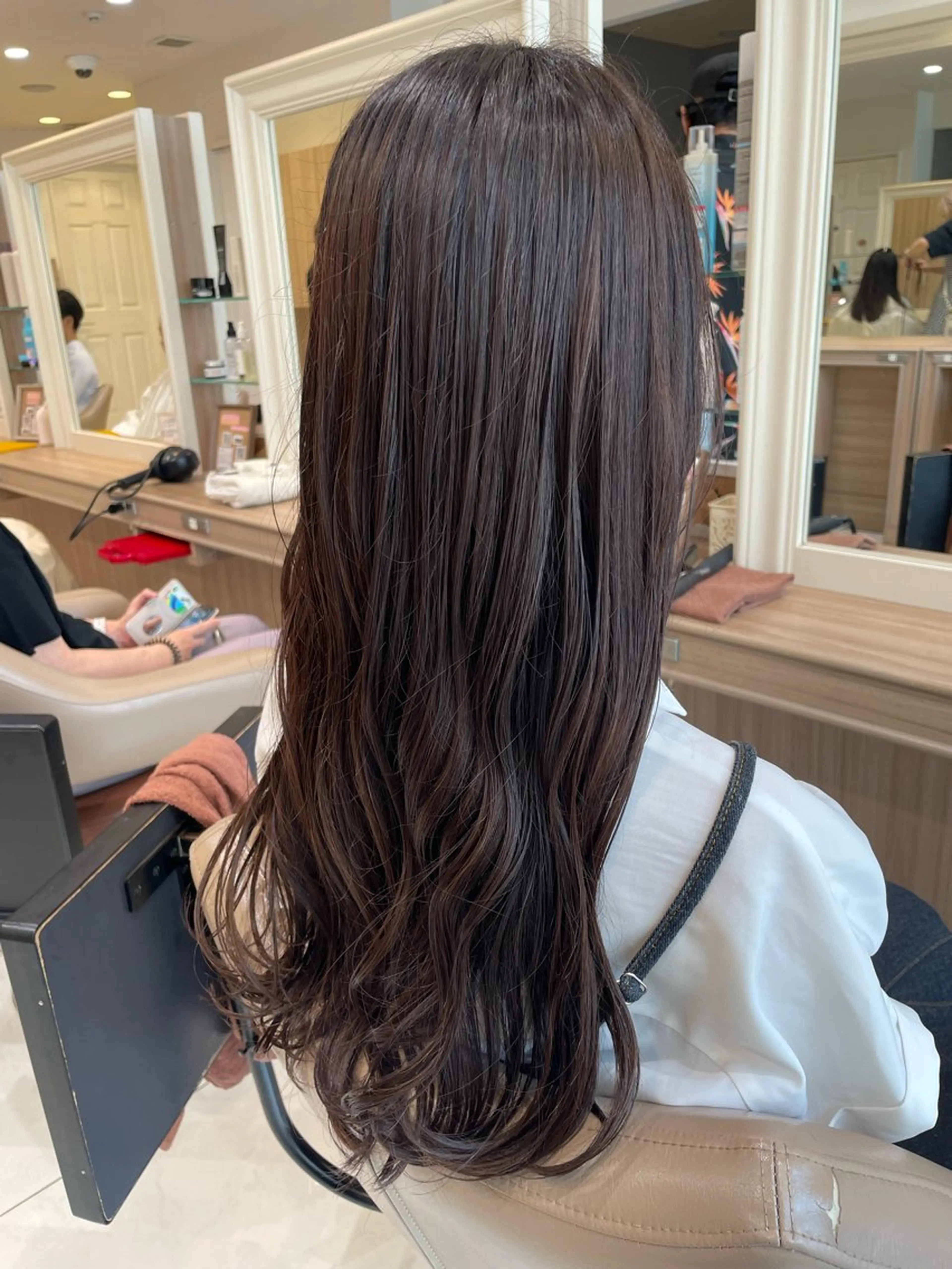 ロング カラー ヘアカラー トリートメント 韓国ヘアメイク🎀/ 縮毛矯正✨山本媛香のヘアスタイル