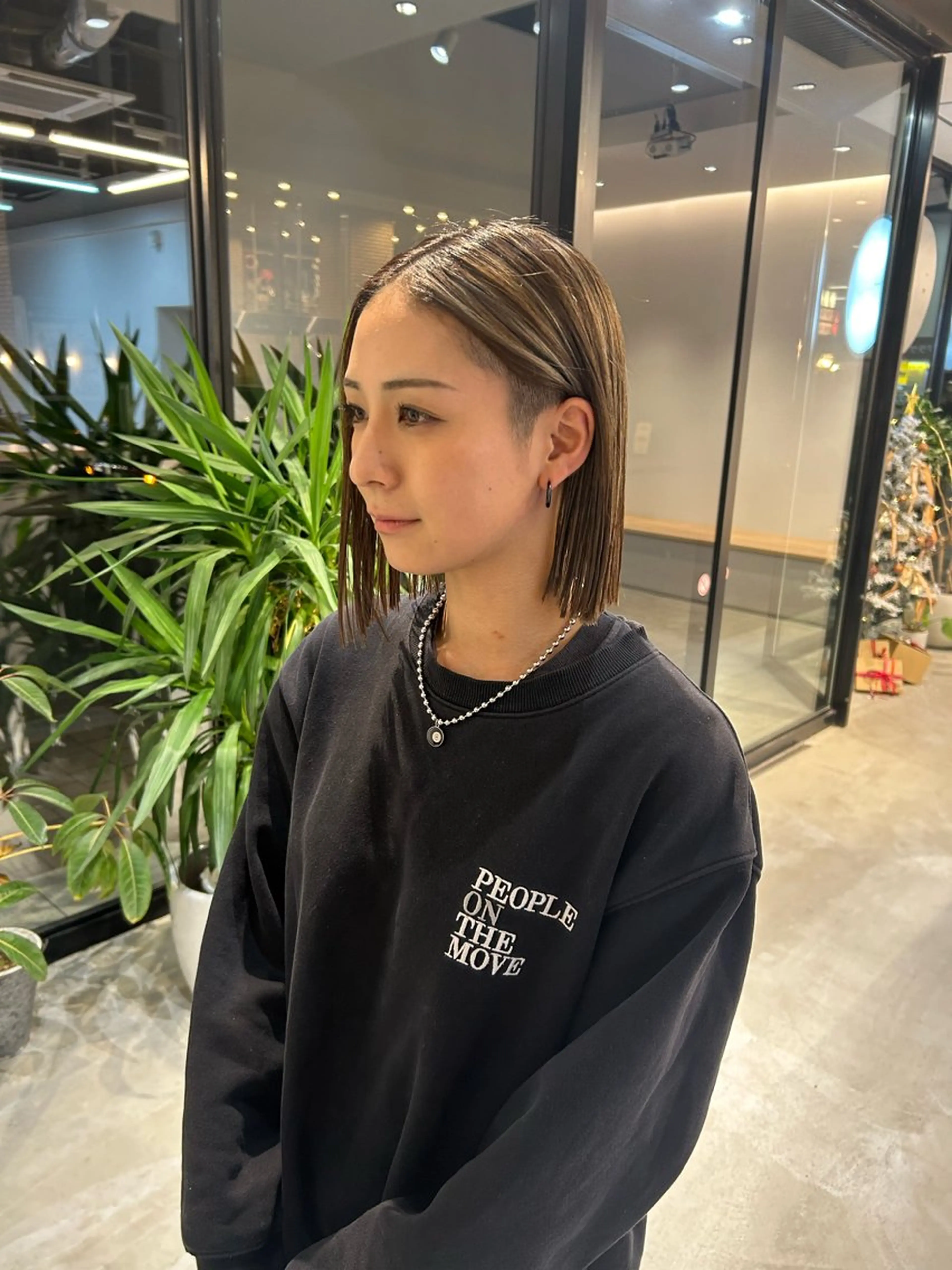 ミディアム ボブ 刈り上げ BROOK.所属・HIYORI 🌼🫧のヘアスタイル