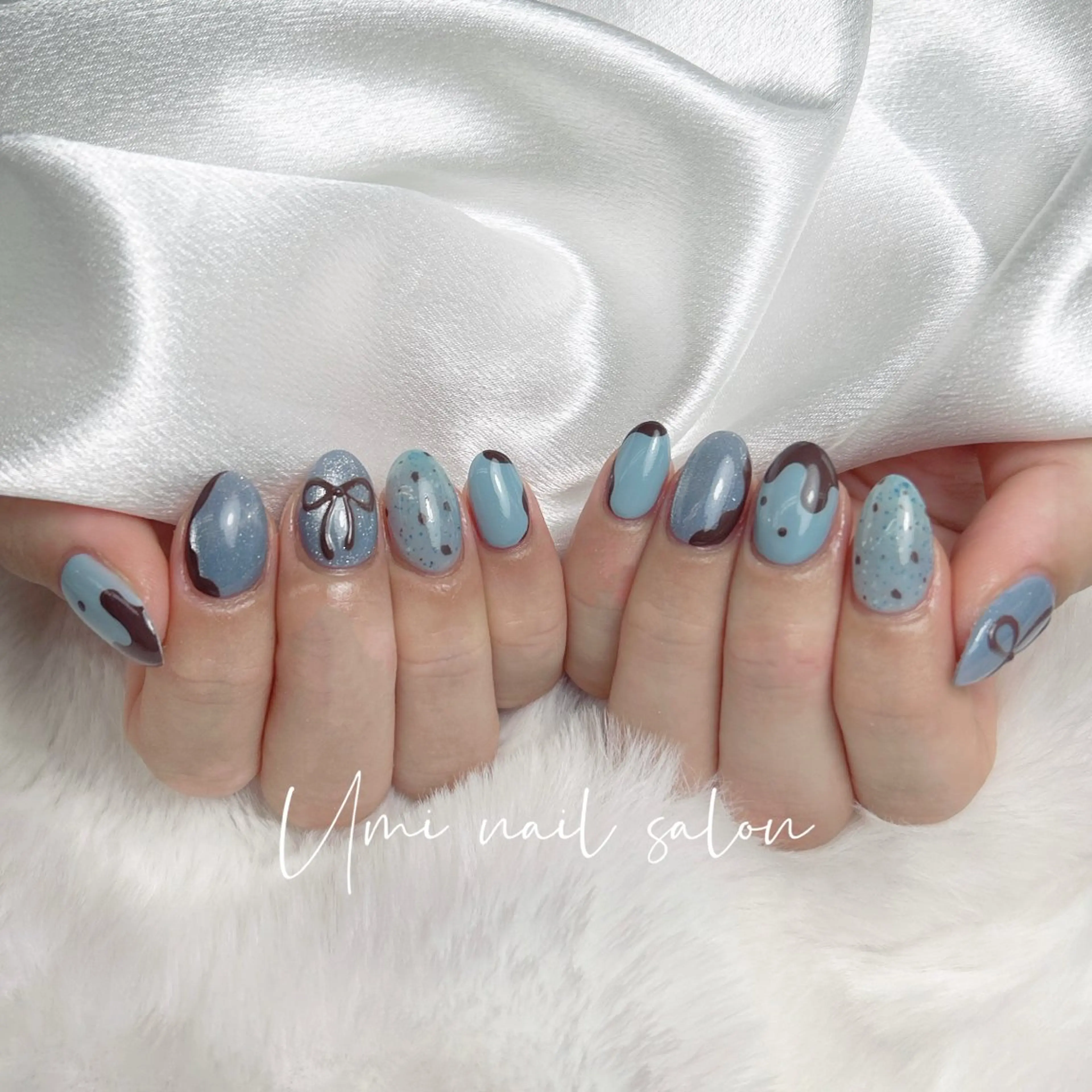 ネイル クリアネイル 成人式 長さ出し フラッシュネイル フットネイル Umi.yuri 🎀のネイルデザイン