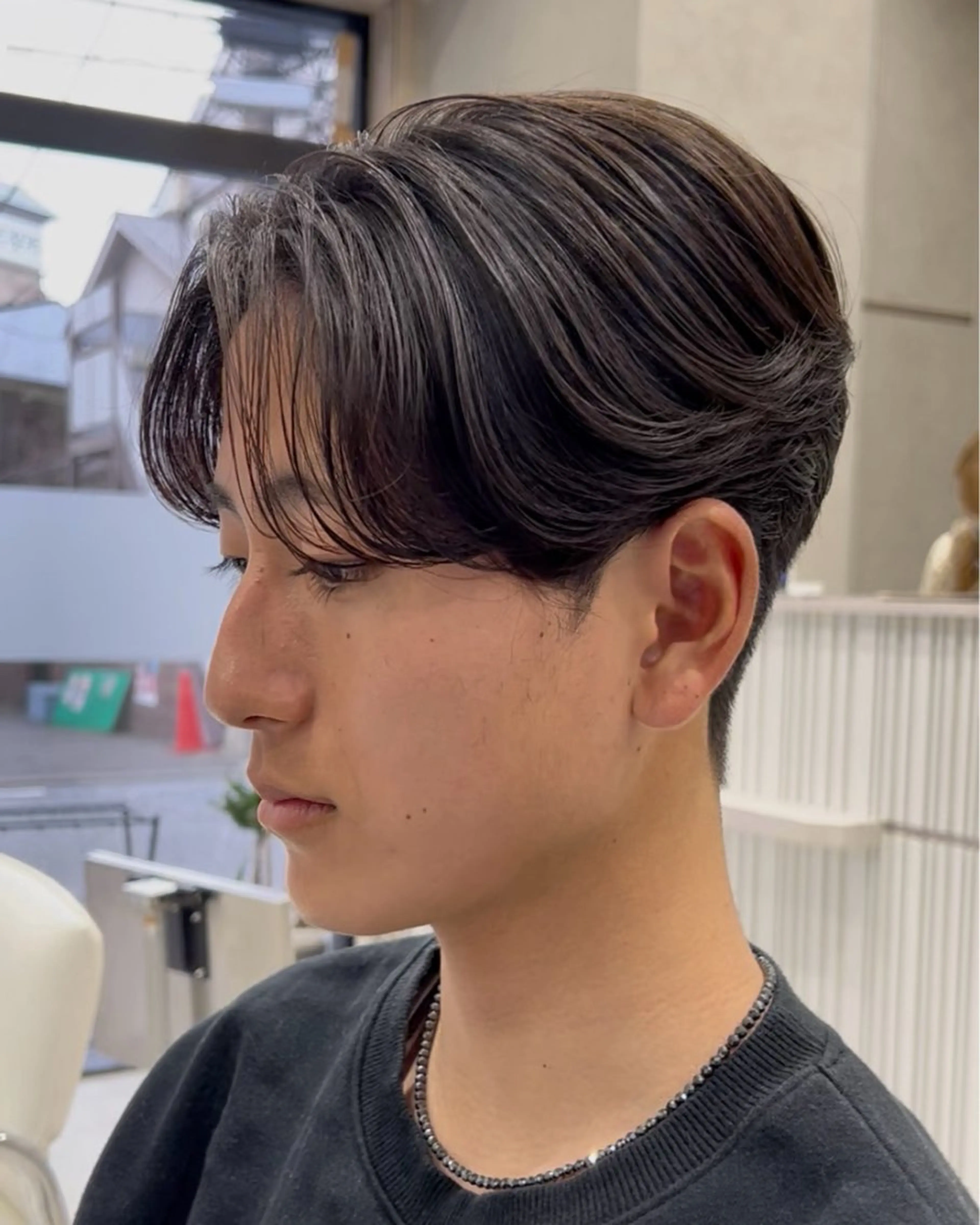 メンズ カット 縮毛矯正 毛流れ/メンズパーマ kanata/溝の口のヘアスタイル