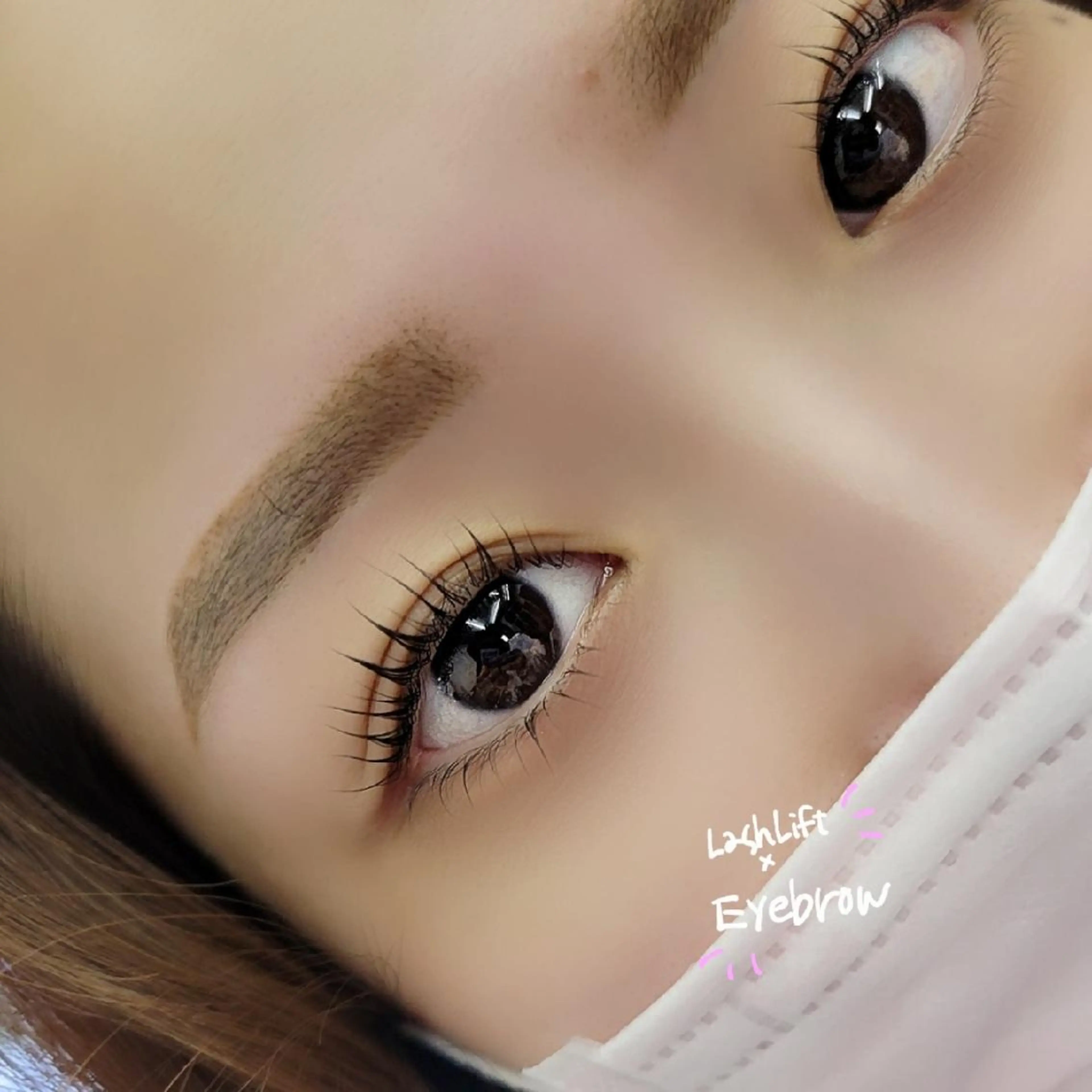 アイブロウ マツエク・マツパ 下まつげエクステ shalm hair lounge所属・風間 莉緒のマツエク・マツパデザイン