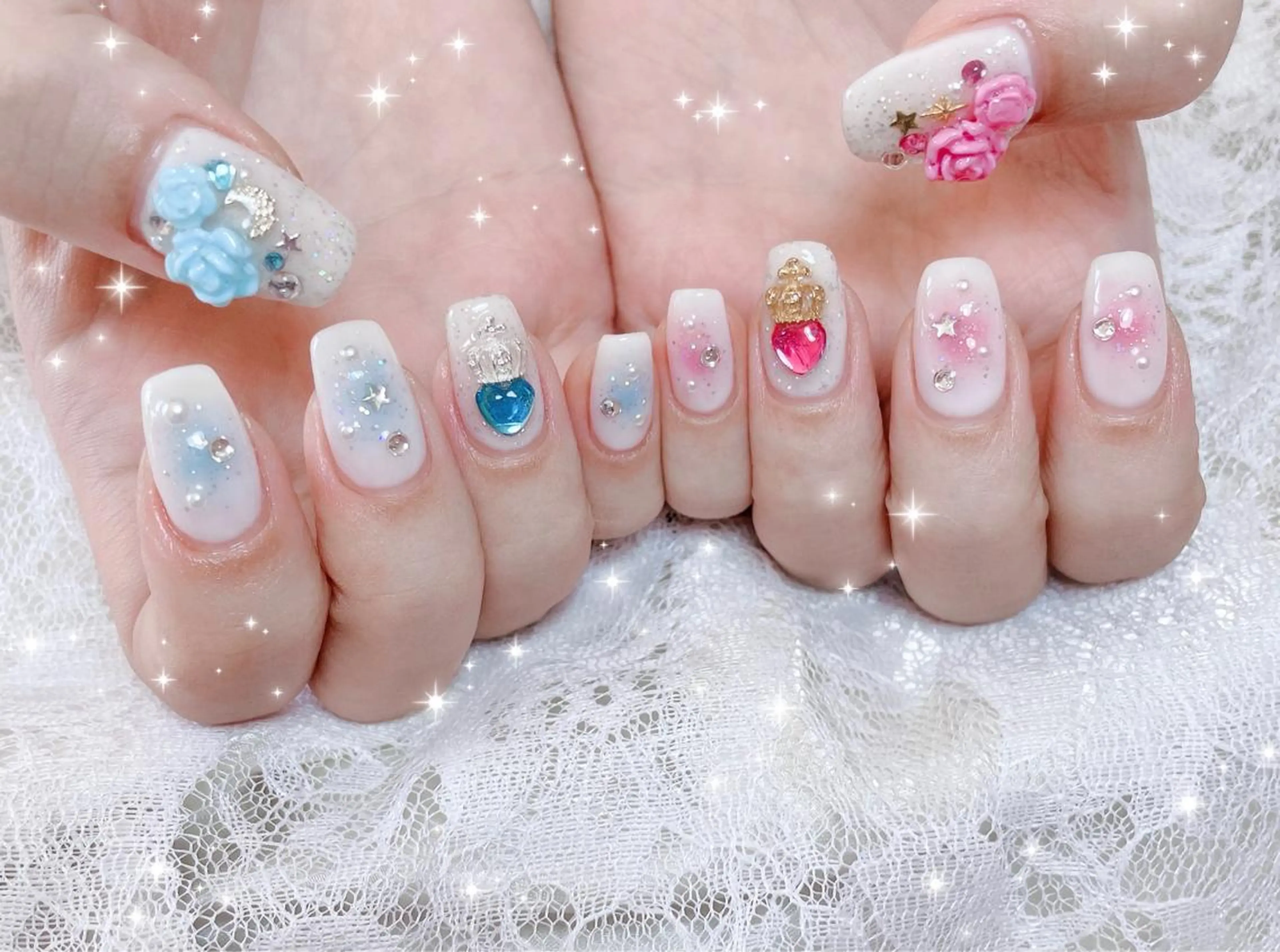 ネイル アートネイル ハンドネイル FLARE NAIL フレアネイルのネイルデザイン