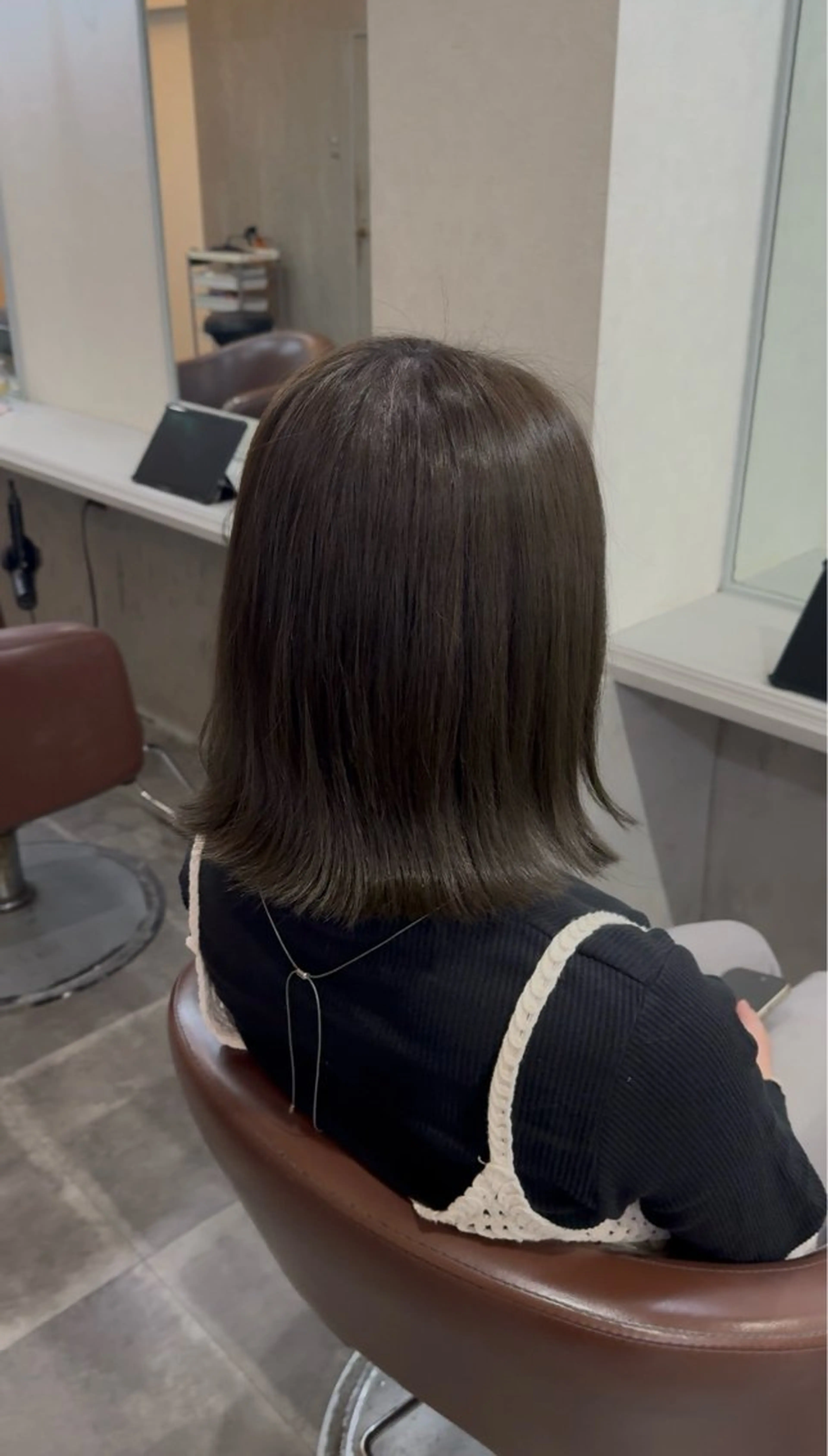 ミディアム ヘアカラー 渡澤 ななみのヘアスタイル