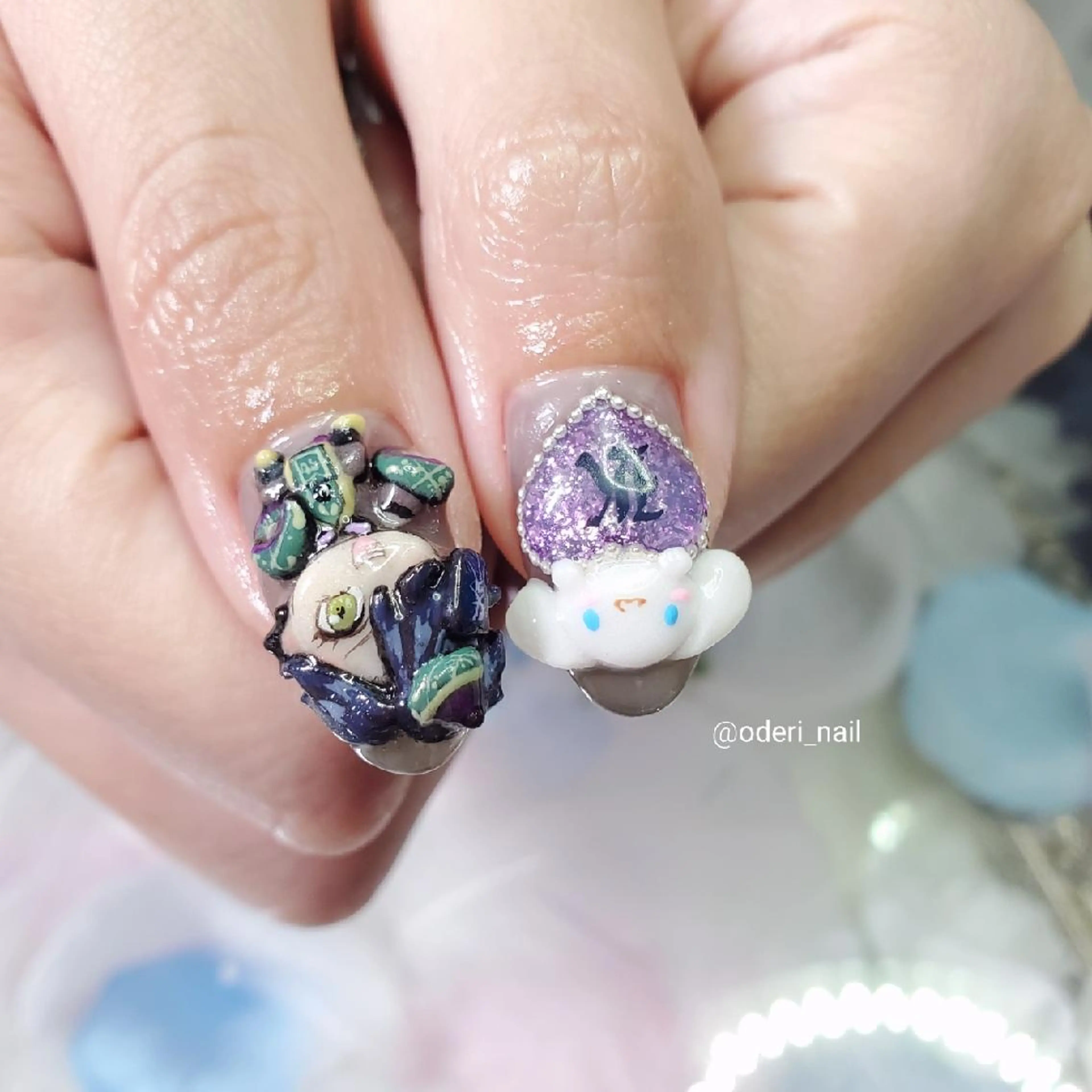 ネイル アートネイル ジェルネイル おで@ oderi_nailのネイルデザイン