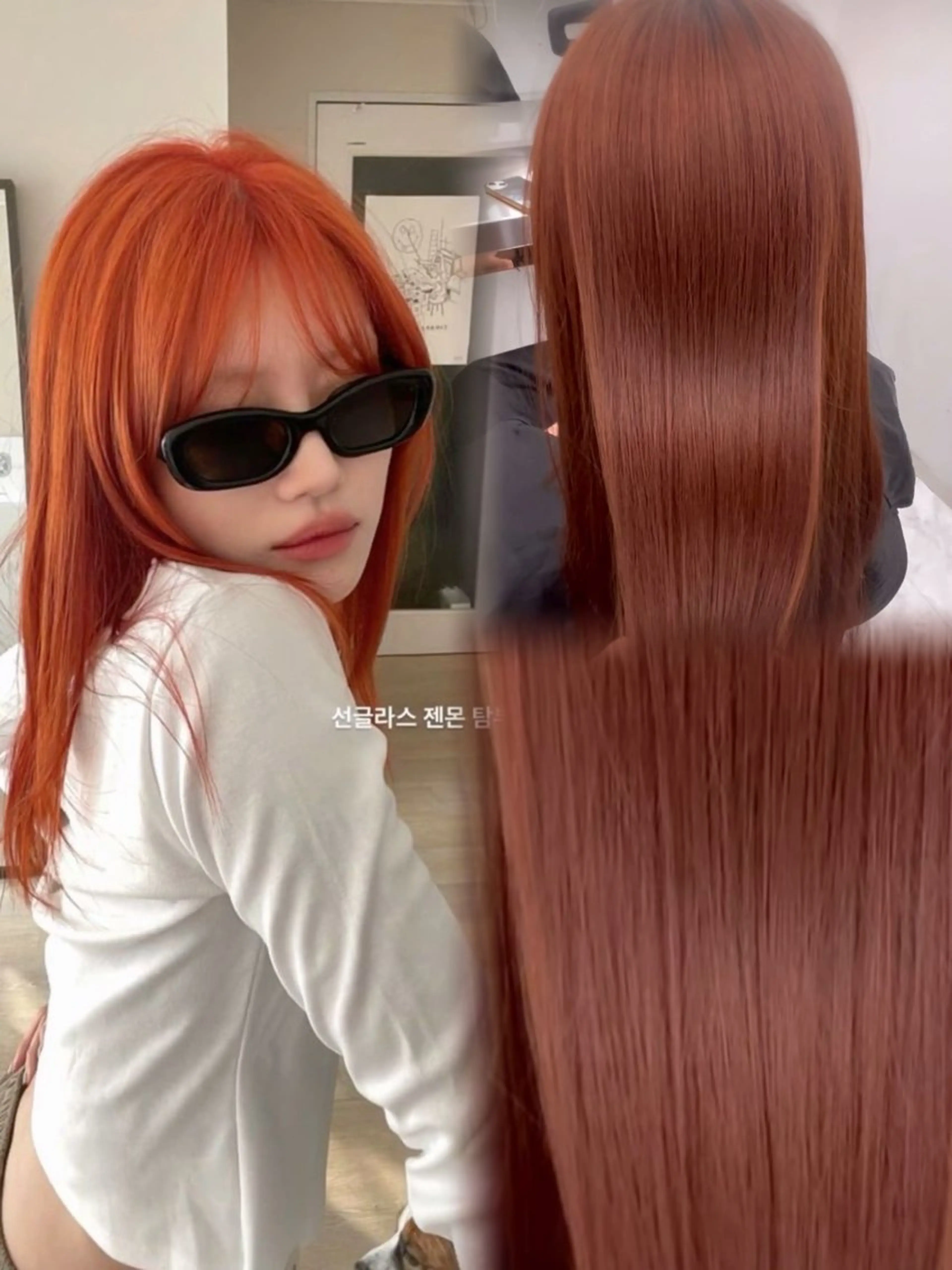 ロング ヘアカラー ヘアセット 艶髪ハイトーンカラー 渋谷🥇ririkaのヘアスタイル