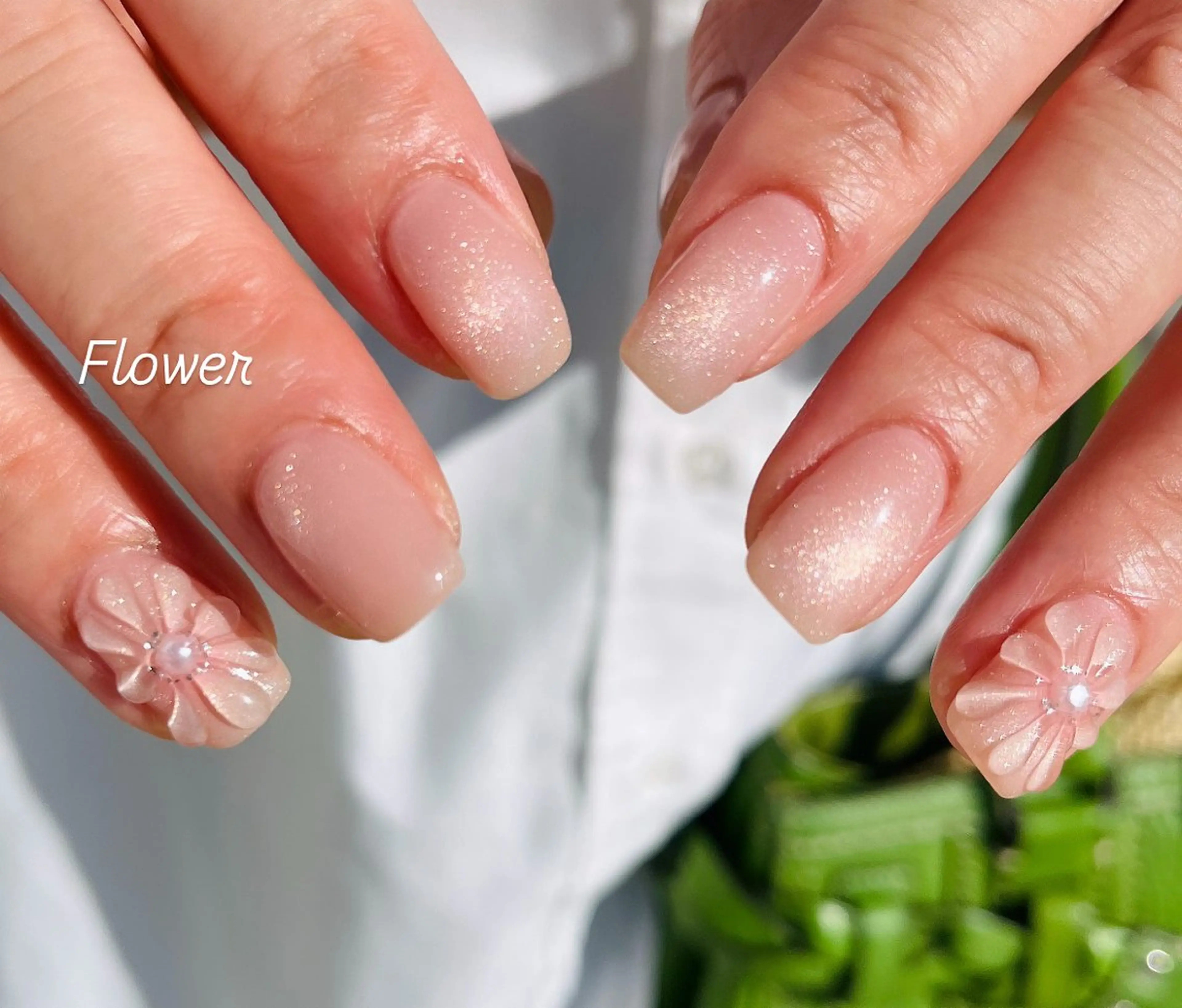 ネイル フラワーネイル ハンドネイル HazeGrass NAILのネイルデザイン