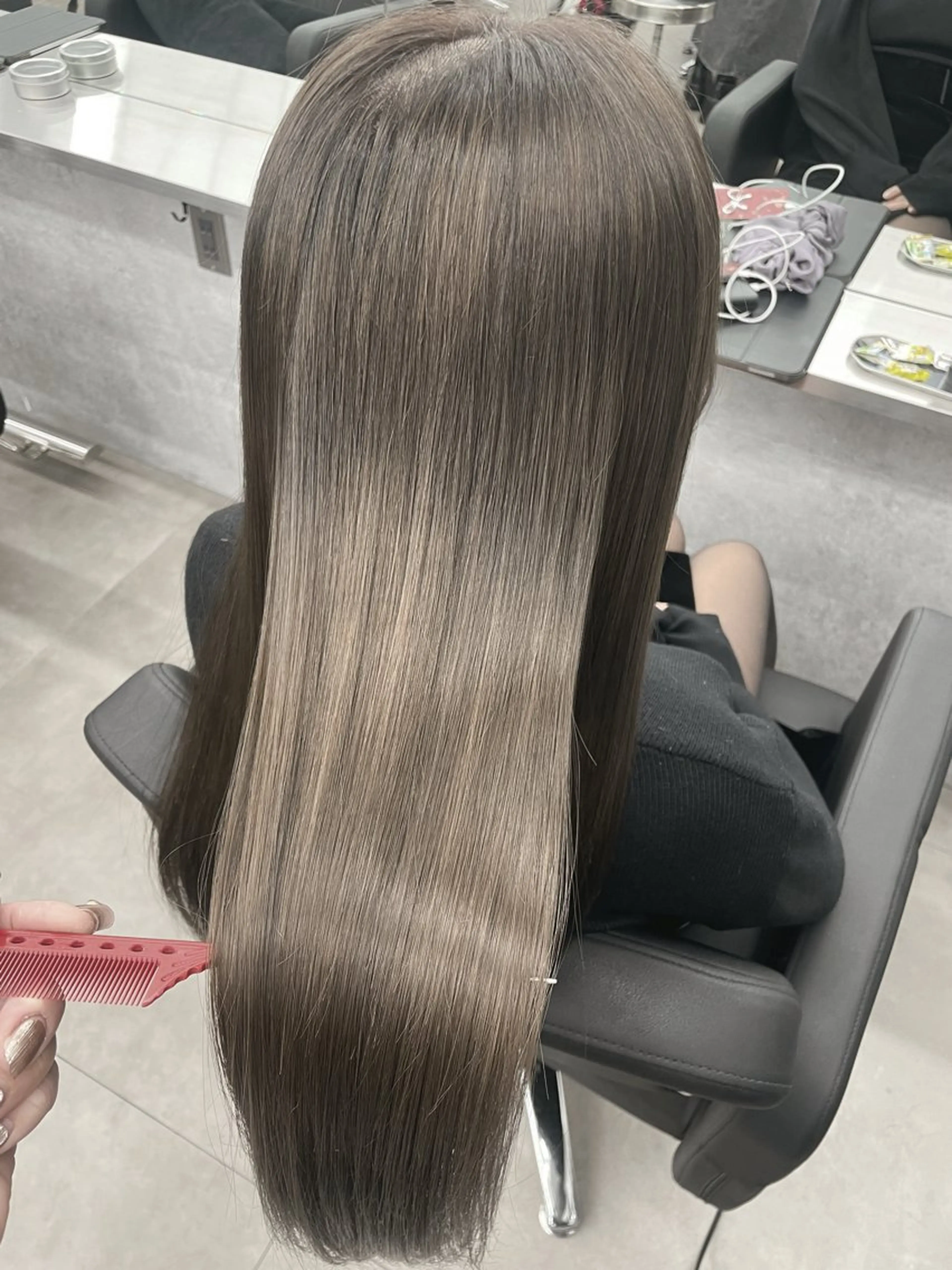 セミロング カラー ヘアアレンジ カット トリートメント ヘッドスパ ヘアセット 髪質改善/縮毛/新宿 🫧SUZUKA🫧のヘアスタイル