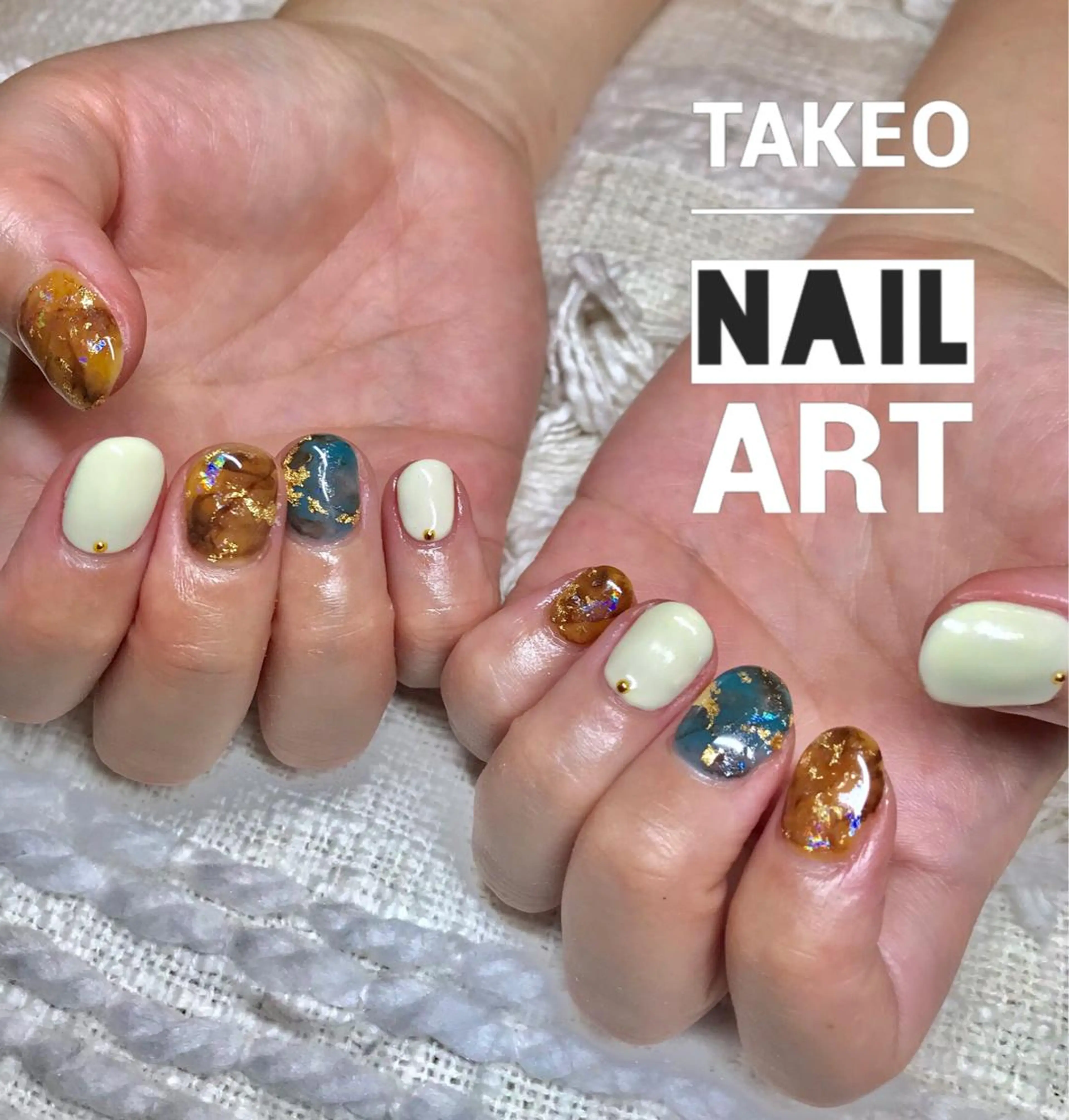 ショート ネイル ハンドネイル ハンドケア nail&eye Aoのマツエク・マツパデザイン