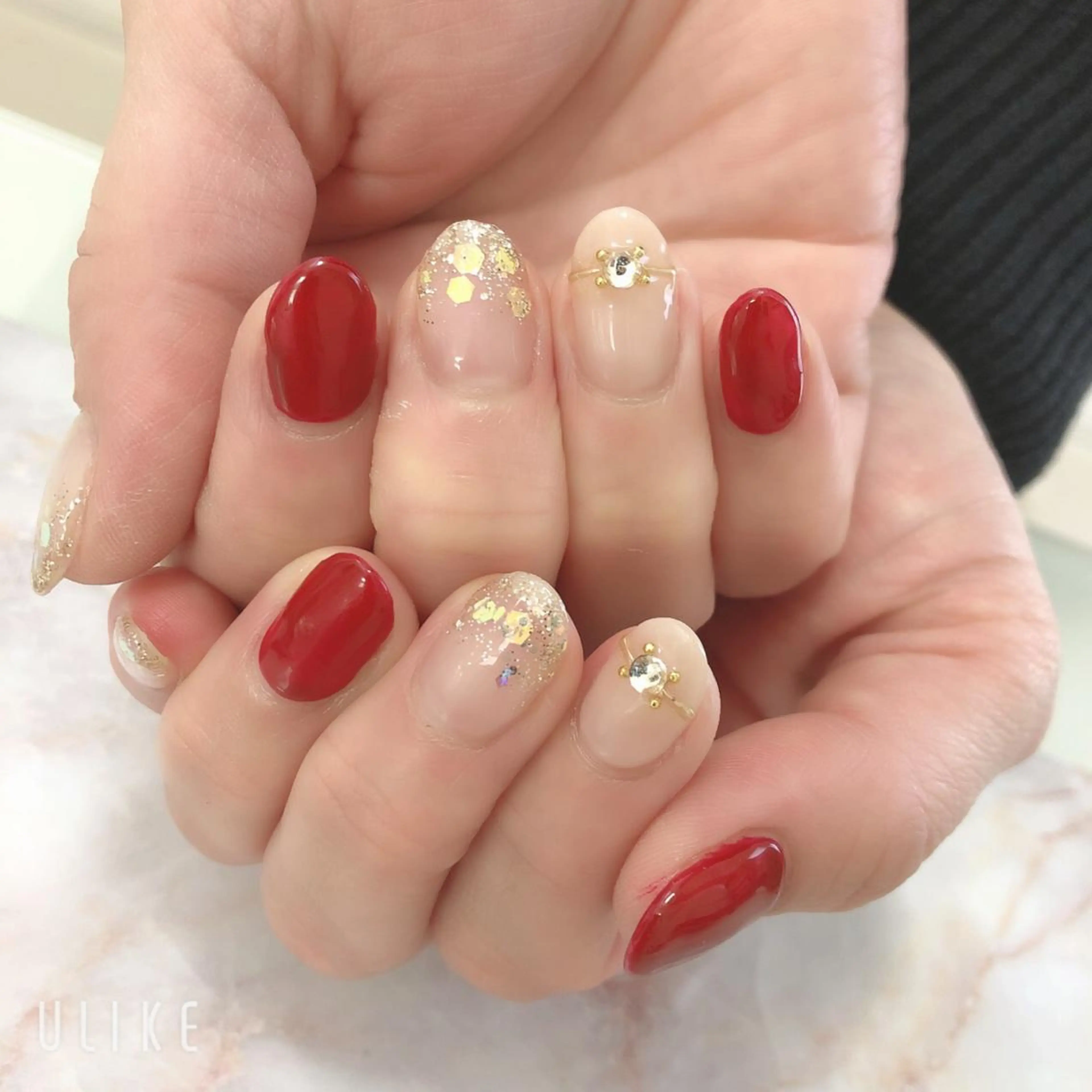 ネイル ジェルネイル 韓国ネイル ミラーネイル 持ち込み ニュアンスネイル Azulsou 廣川愛のネイルデザイン