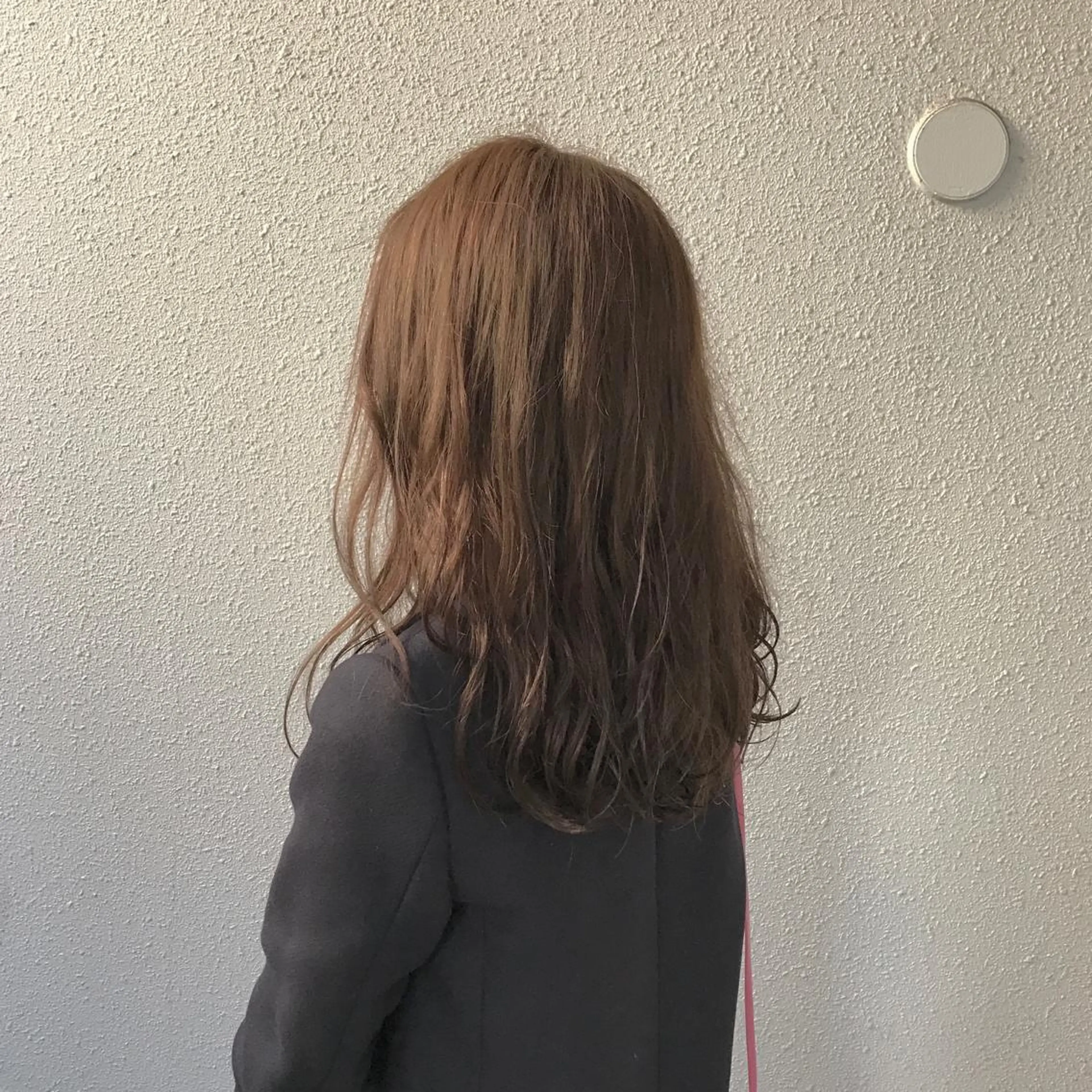 セミロング カラー パーマ セミロングパーマ デジタルパーマ インナーカラー/天神 ブリーチ/吉田のヘアスタイル