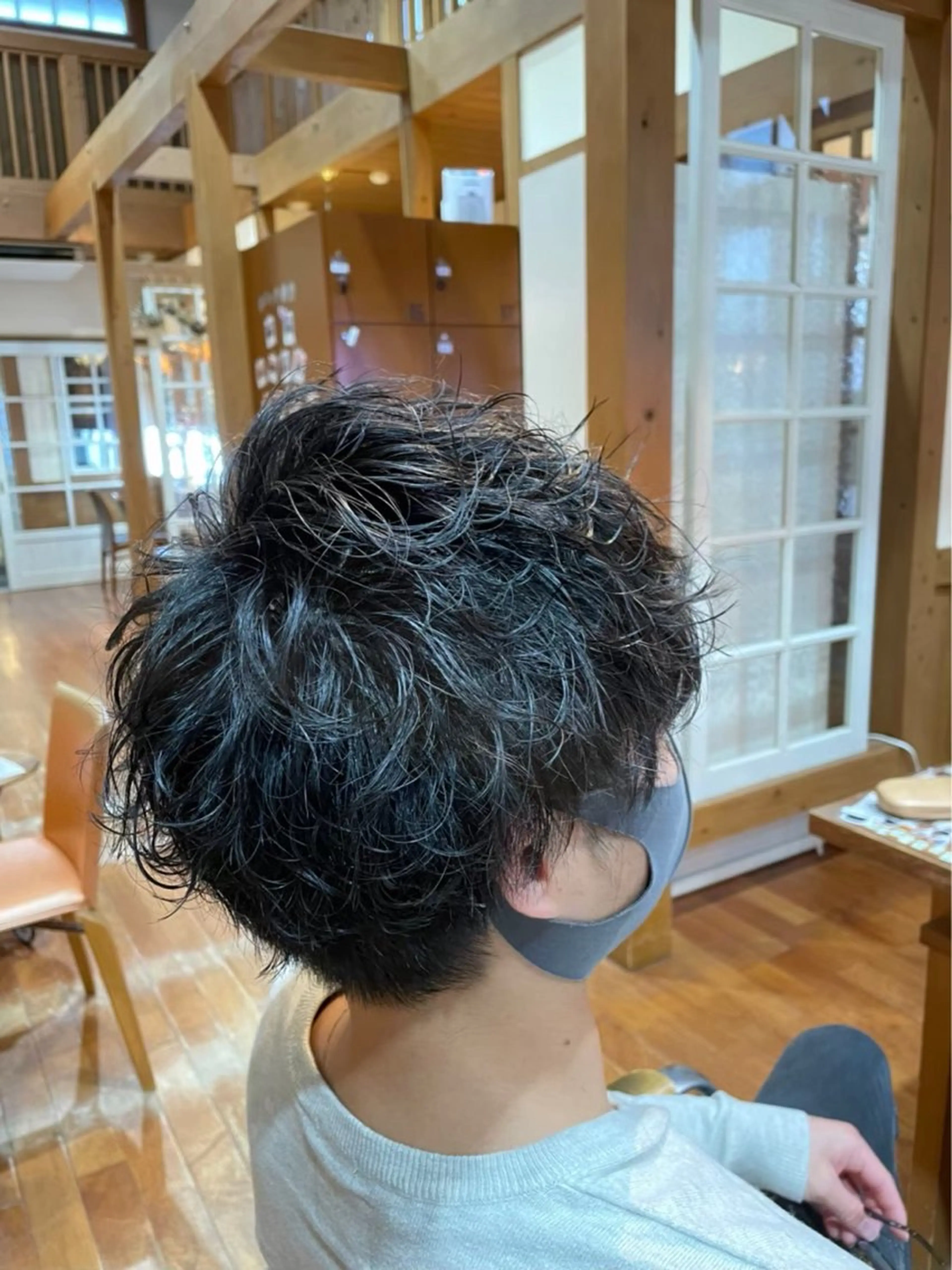 パーマ メンズ 服部 聡洋のヘアスタイル
