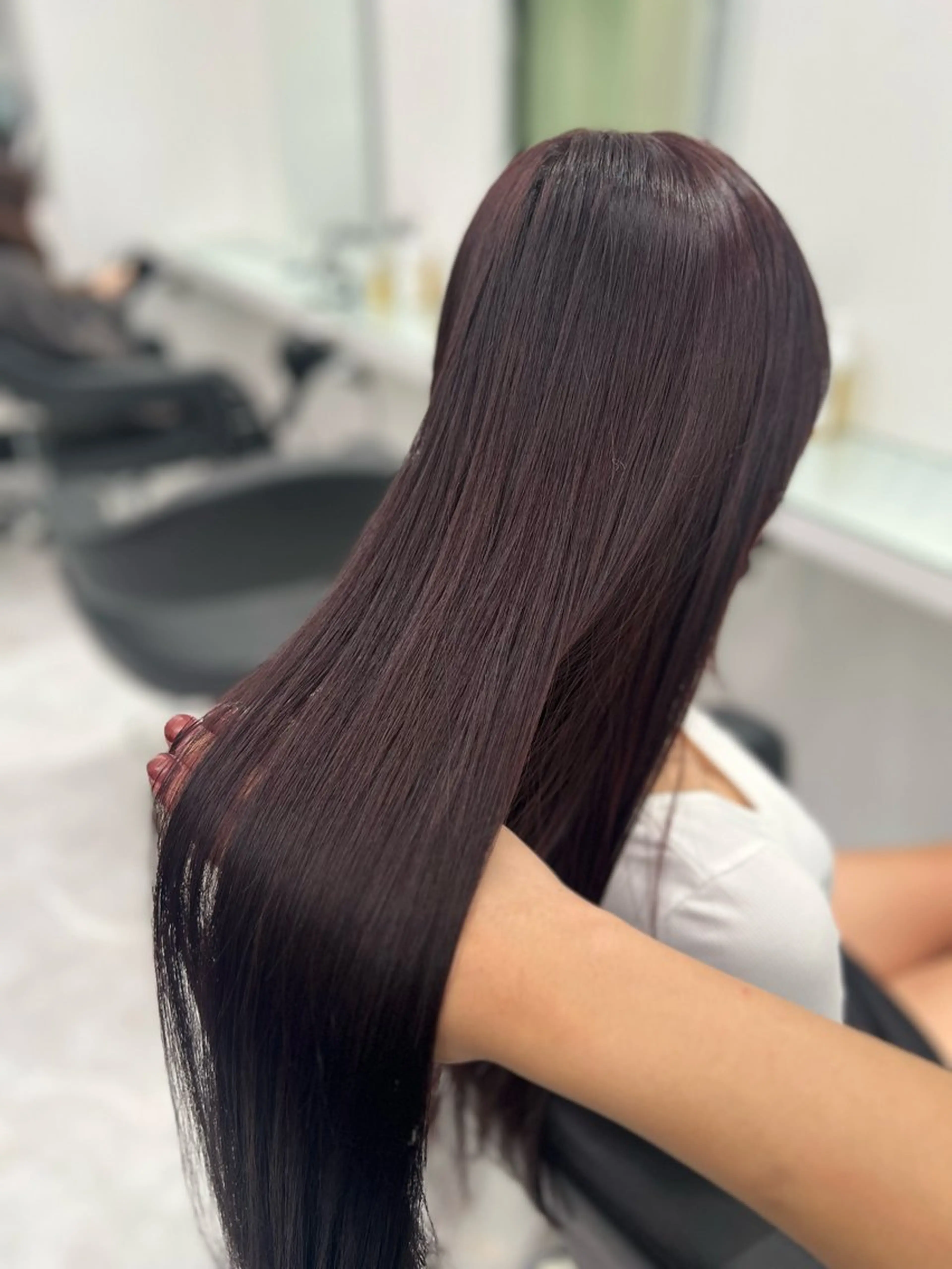 カラー ヘアカラー トリートメント ヘッドスパ ヘアセット ブリーチなし透明感 💗RYOTAのヘアスタイル