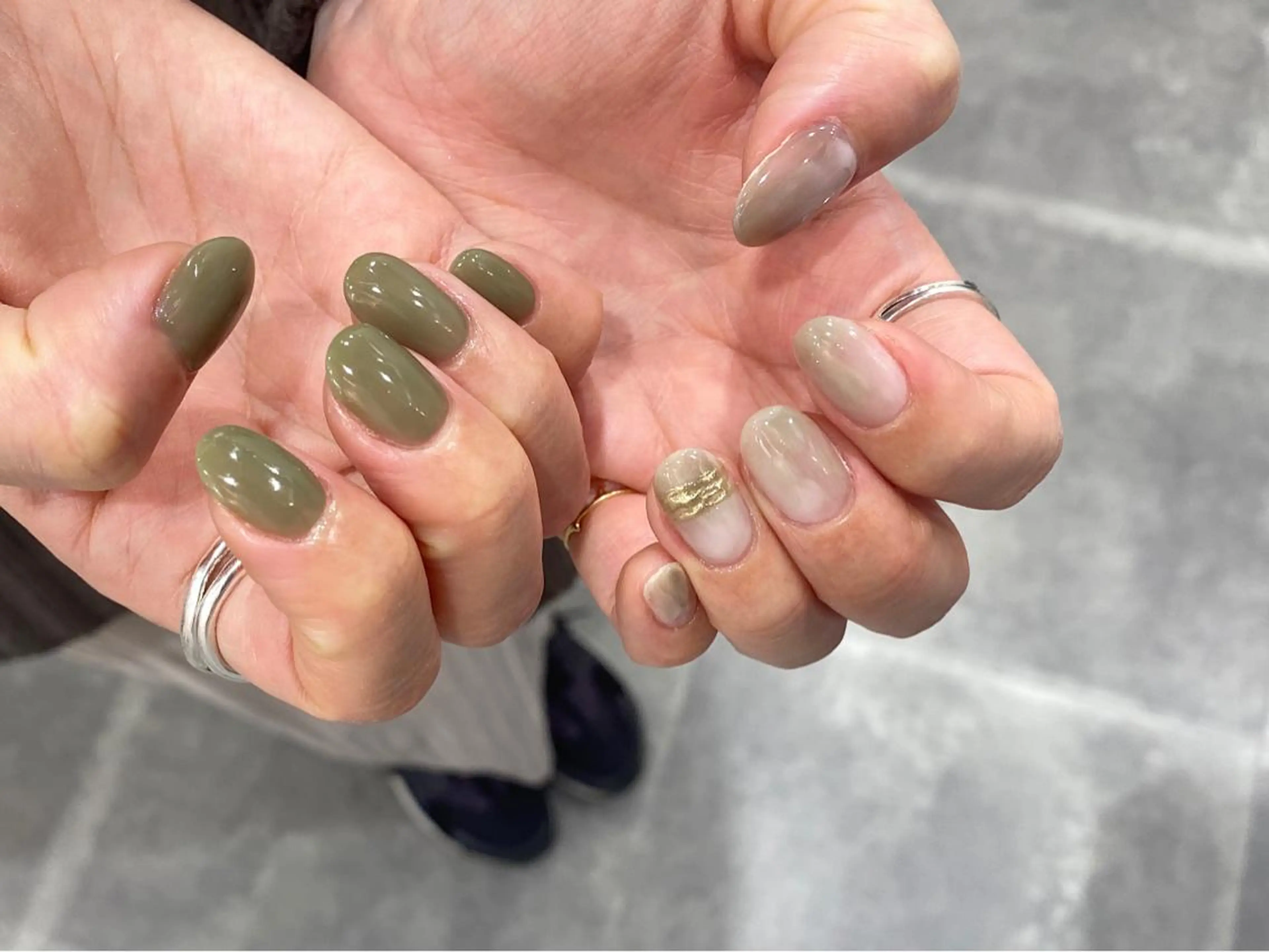 ネイル 春ネイル ハンドネイル NINEnami ニュアンスネイルのネイルデザイン