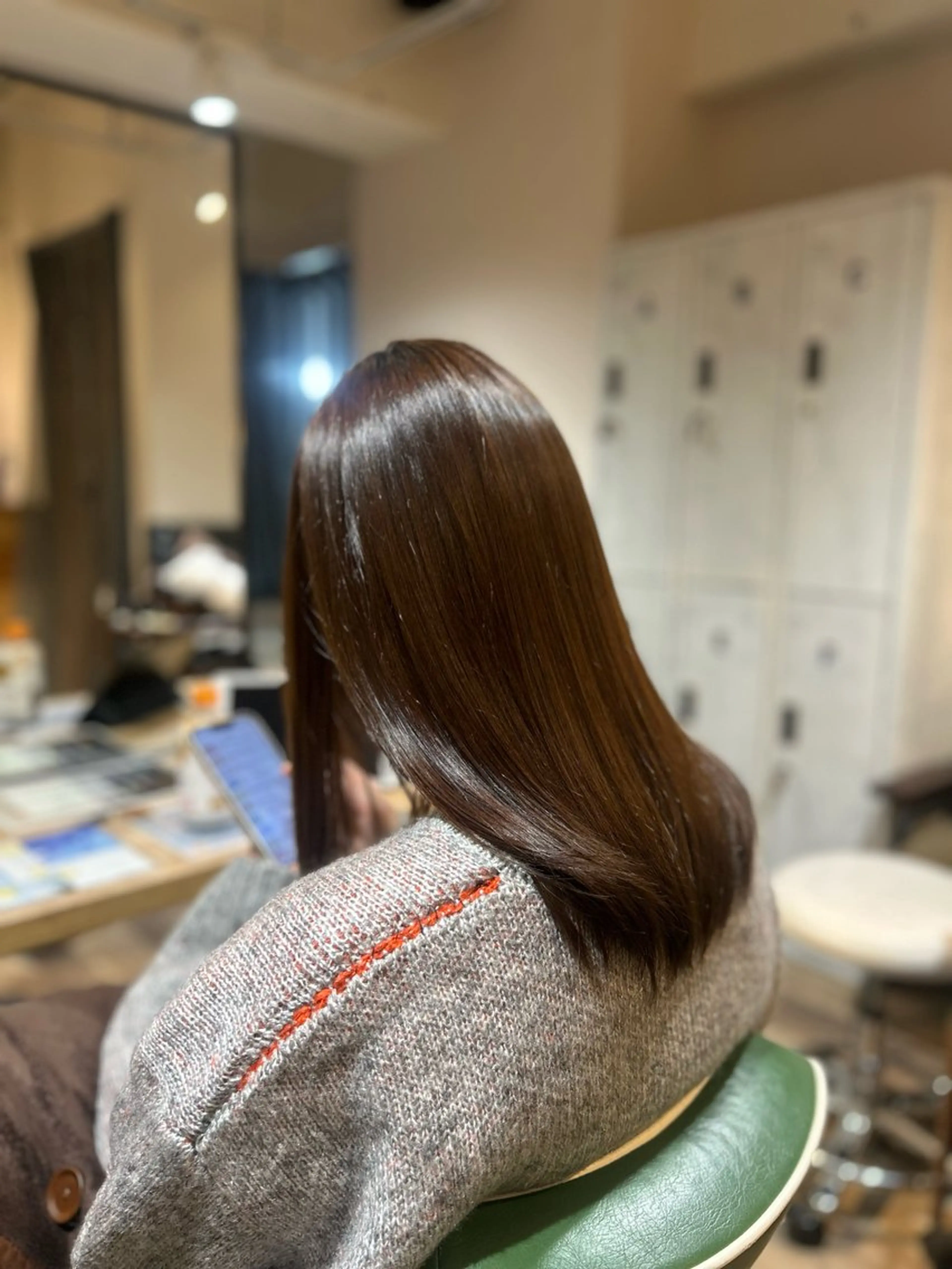 セミロング hair salon e.m.所属・e.m. マヒロのヘアスタイル