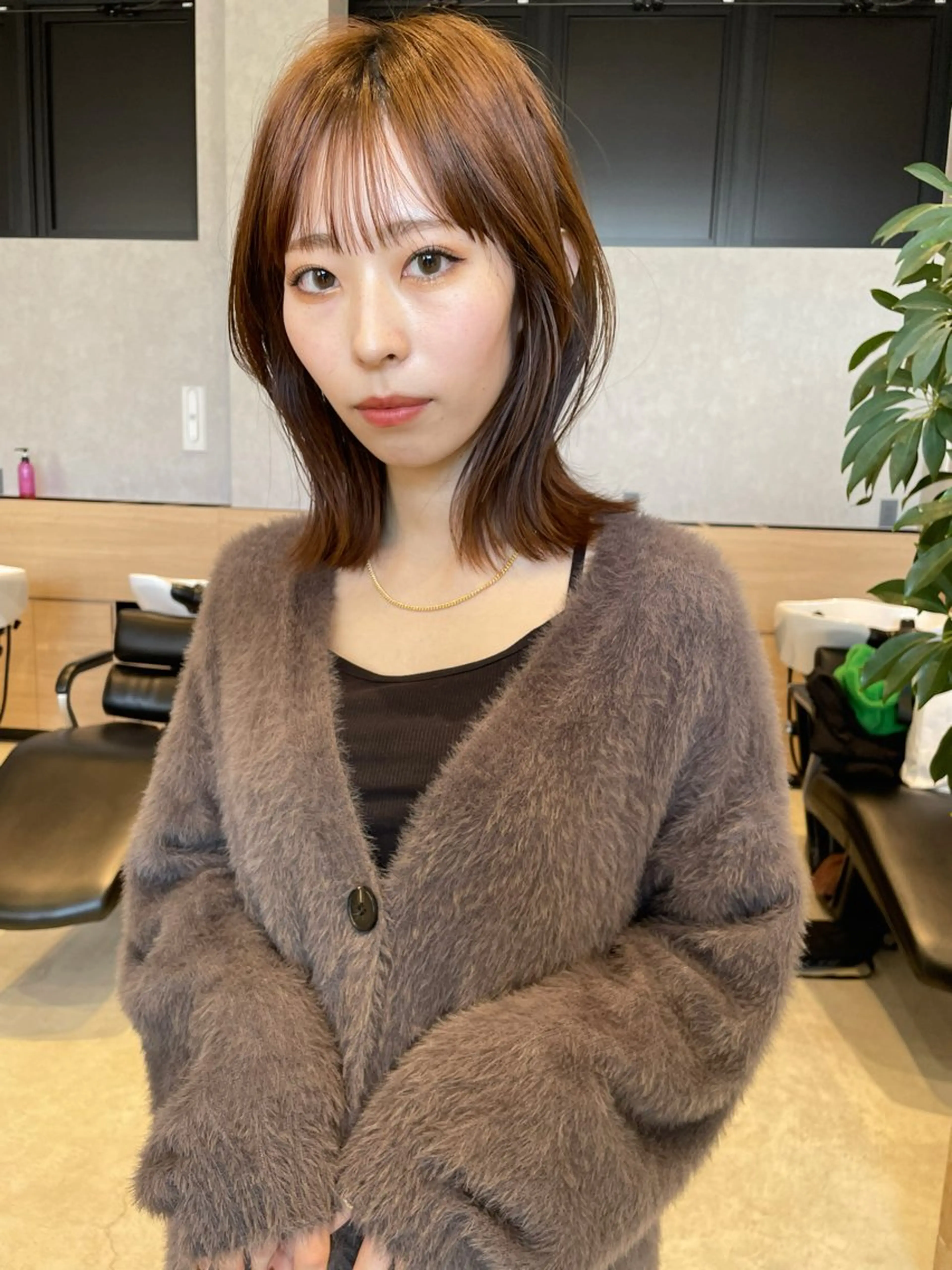 ミディアム パーマ シールエクステ/ 肥田野裕人のヘアスタイル