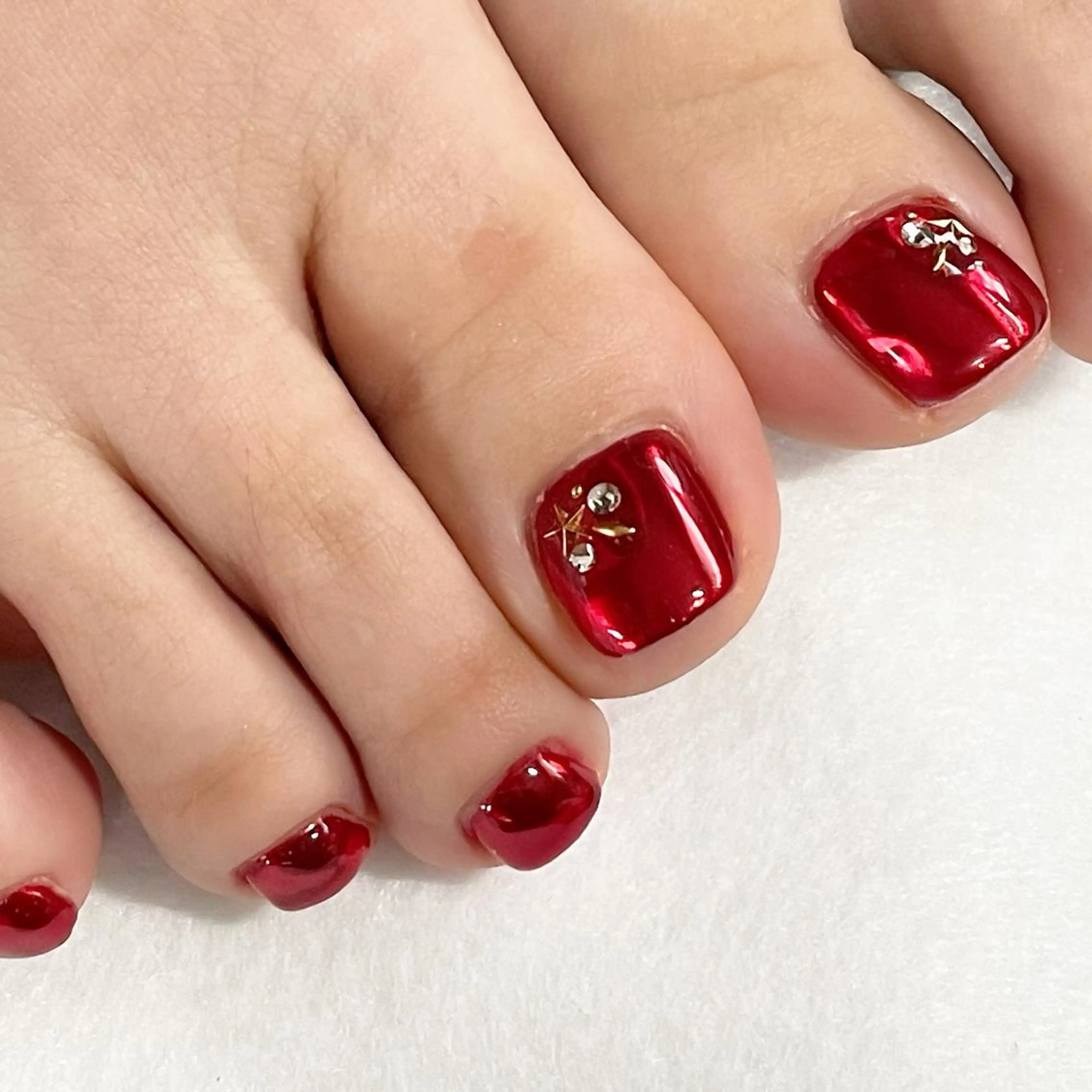 ネイル フットネイル ジェルネイル シンプルネイル 東 千夏のネイルデザイン