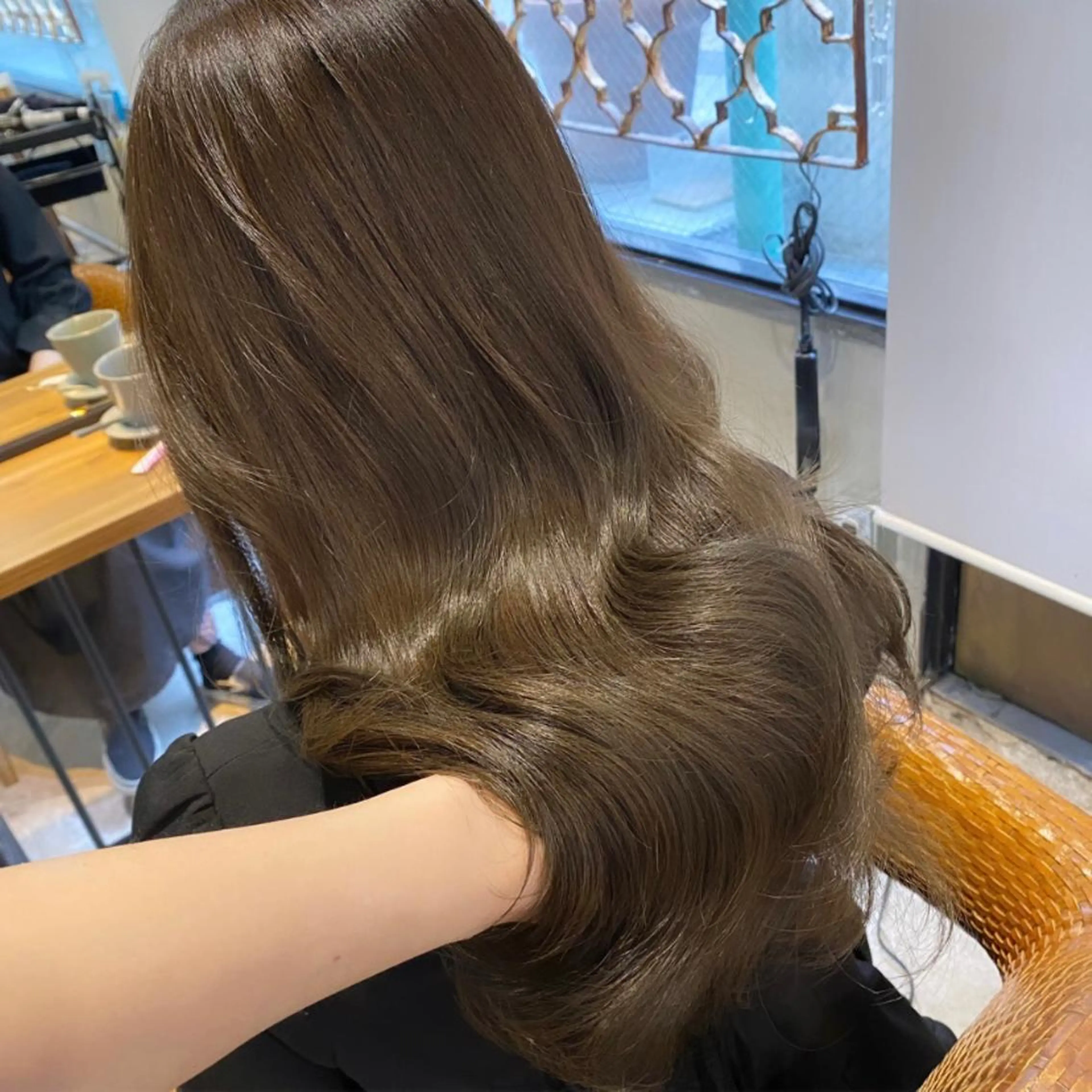 ロング ヘアカラー トリートメント 韓国レイヤー/透明感 カラー🦋mioのヘアスタイル