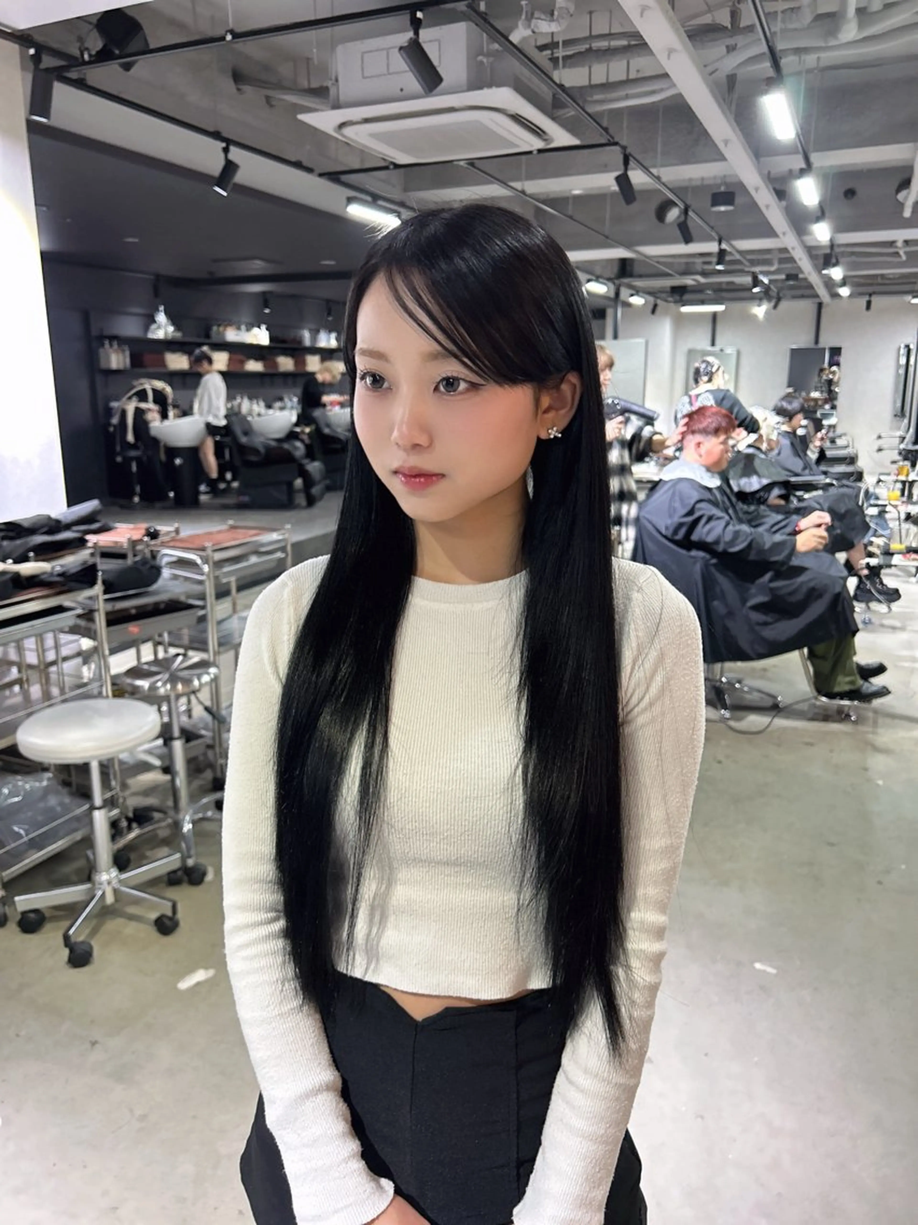 ロング カット ヘアカラー 縮毛矯正 髪質改善大阪/ 酸性縮毛矯正/ゆうとのヘアスタイル